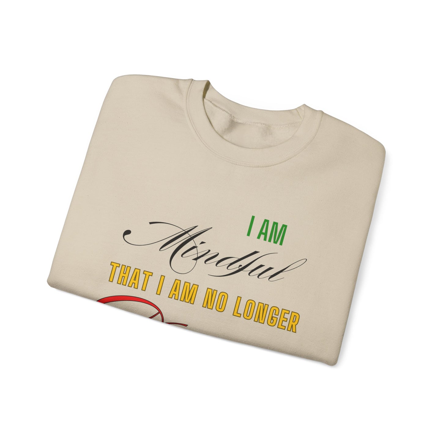 "Mindful But Not Demure" Heavy Blend™ Crewneck Sweatshirt, Demure Shirt, Funny Trendy Shirt, Viral Meme Shirt, Female Empowerment Shirt, Very Demure Very Mindful Very Cutesy, Minimalist Style
