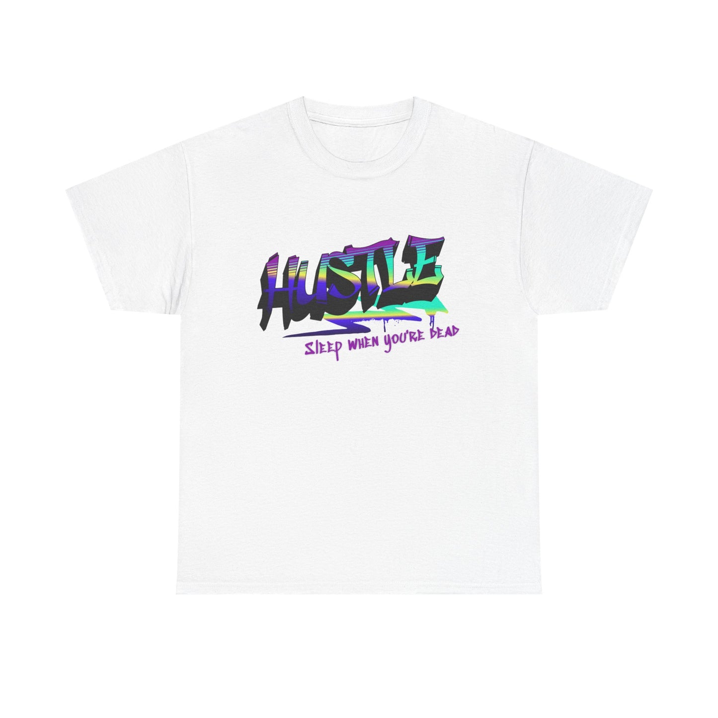 Hustle Hard - Vibrant Graffiti Design, Graffiti-Inspired Art, Motivational Merchandise, Entrepreneur Lifestyle Apparel, Unisex Motivational Gift