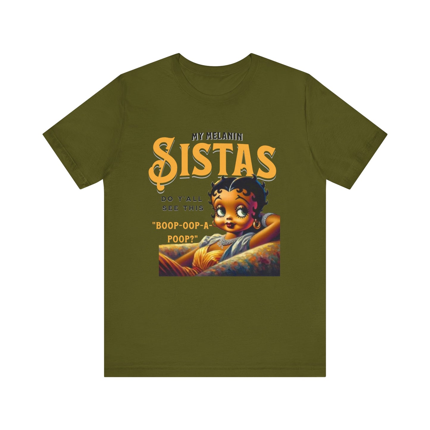Melanin Betty Boop, 92% Black Woman Shirt, Black Girl Magic Tees, Black Culture T-Shirts, Humorous Betty Boop Shirts, Betty Boop T-Shirts