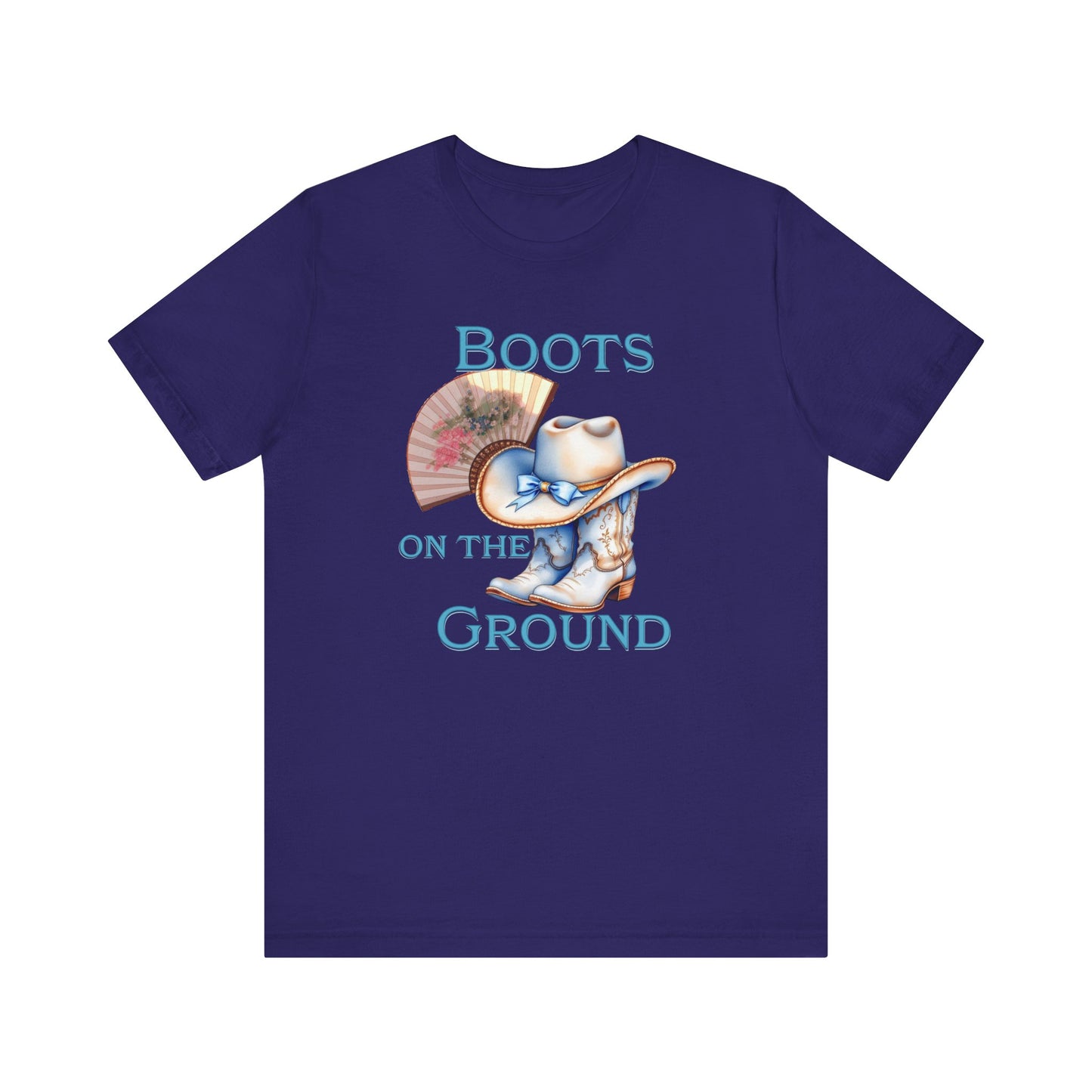 Cowboy Boots Graphic Tee - "Boots on the Ground" Inspired Design, Unisex Shirt for Men and Women, Country Music Lover Tees