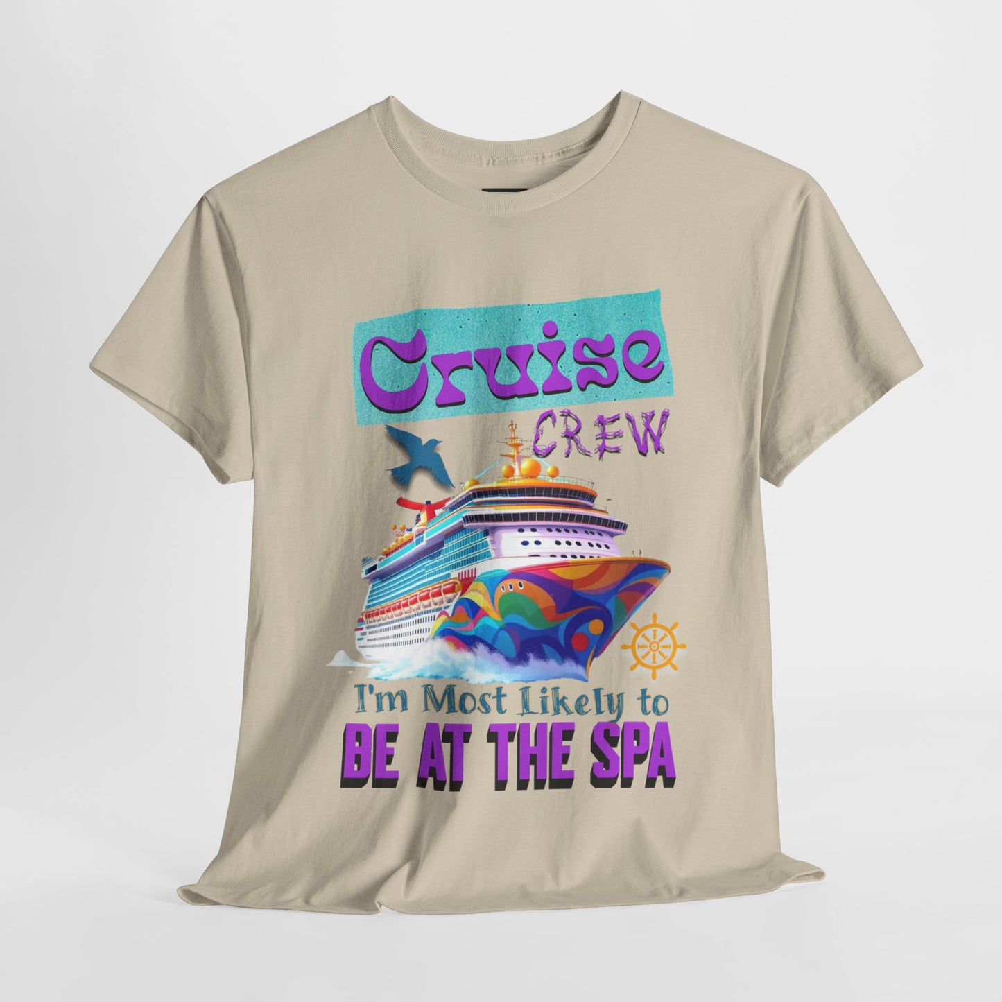 Cruise Crew Unisex Tee - Spa Day Vibes, Cruise Vacation T-Shirt, Funny Group Travel Apparel, Cruise Wear, Summer Fun Shirt