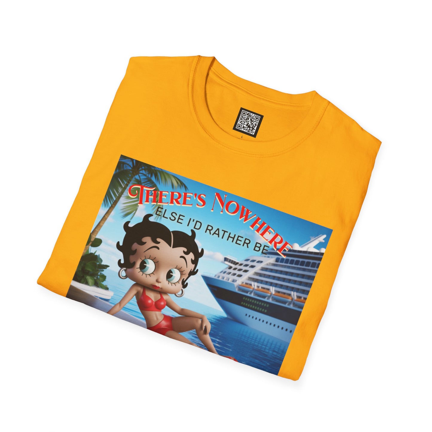 Betty Boop Cruisin' Vintage T-Shirt, Retro Beach Tee, Cute Cruise Themed Summer Fun Shirt, Vacation Outfit, Bettsie Style Clothing