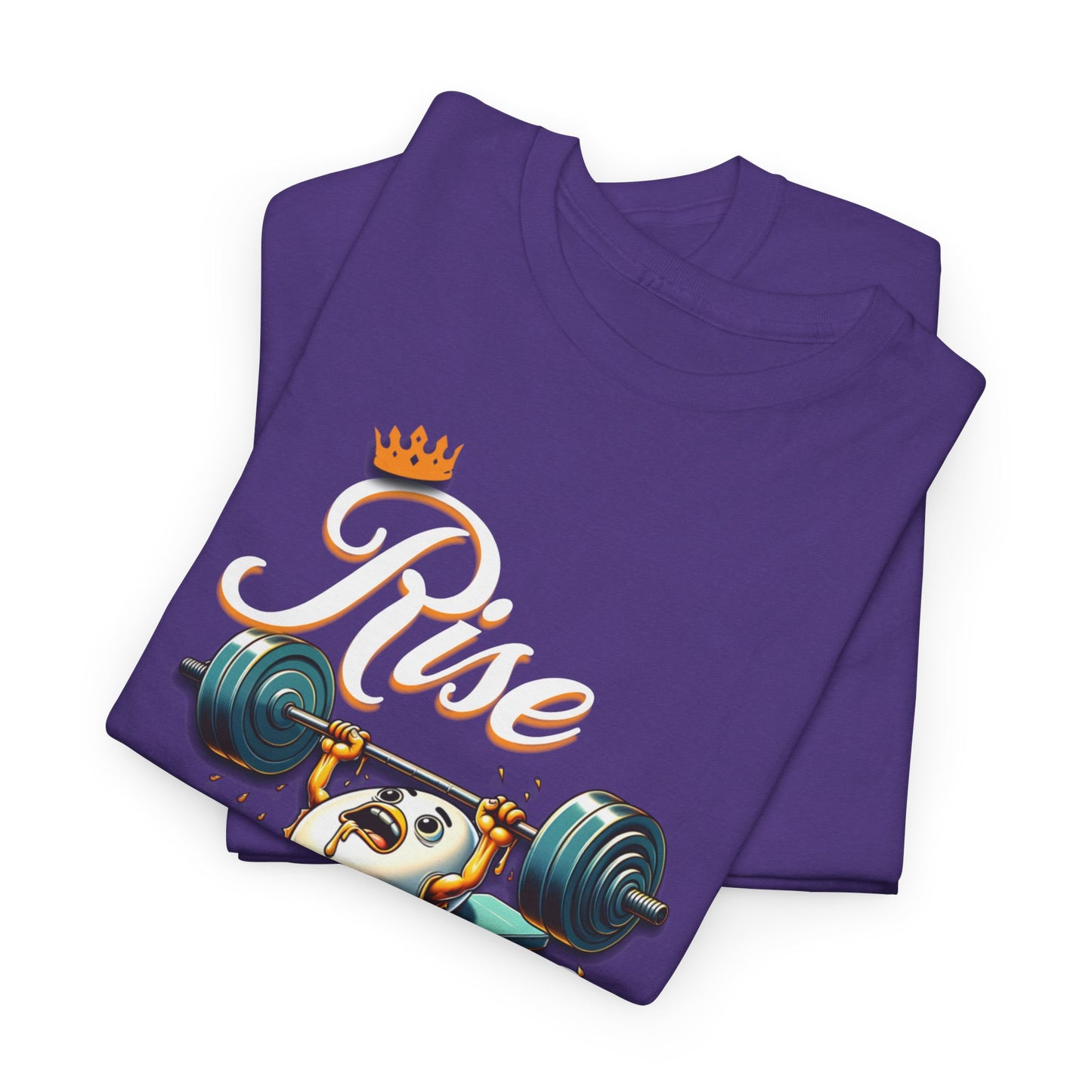 Egg-cellent Grind T-Shirts, Rise & Grind Gym Motivational Unisex Tee, Humorous T-Shirt for Fitness Enthusiasts, Motivational Cute Fitness T-Shirt