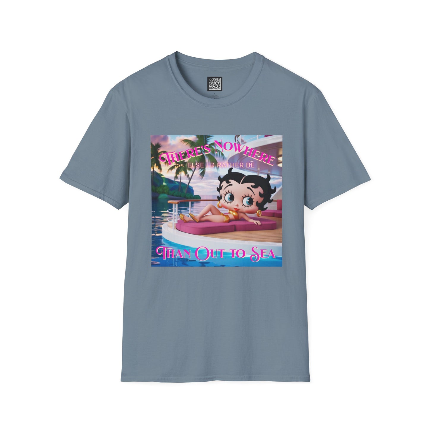 Betty Boop Tropical Unisex T-Shirt, Beach Lover Tee, Summer Vibes Shirt, Retro Cartoon Apparel, Gifts for Her, Fun Vacation Top