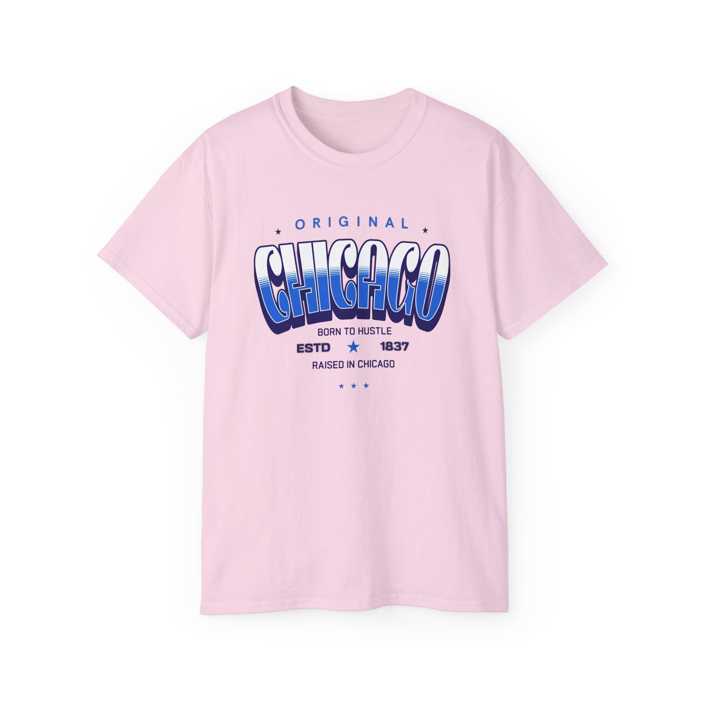 Chicago Hustle Graphic Tee, Streetwear T-Shirt, Gift for Travelers, Chicago Souvenir, Unisex Chicago T-Shirts Casual Wear. Chi-Town Tees