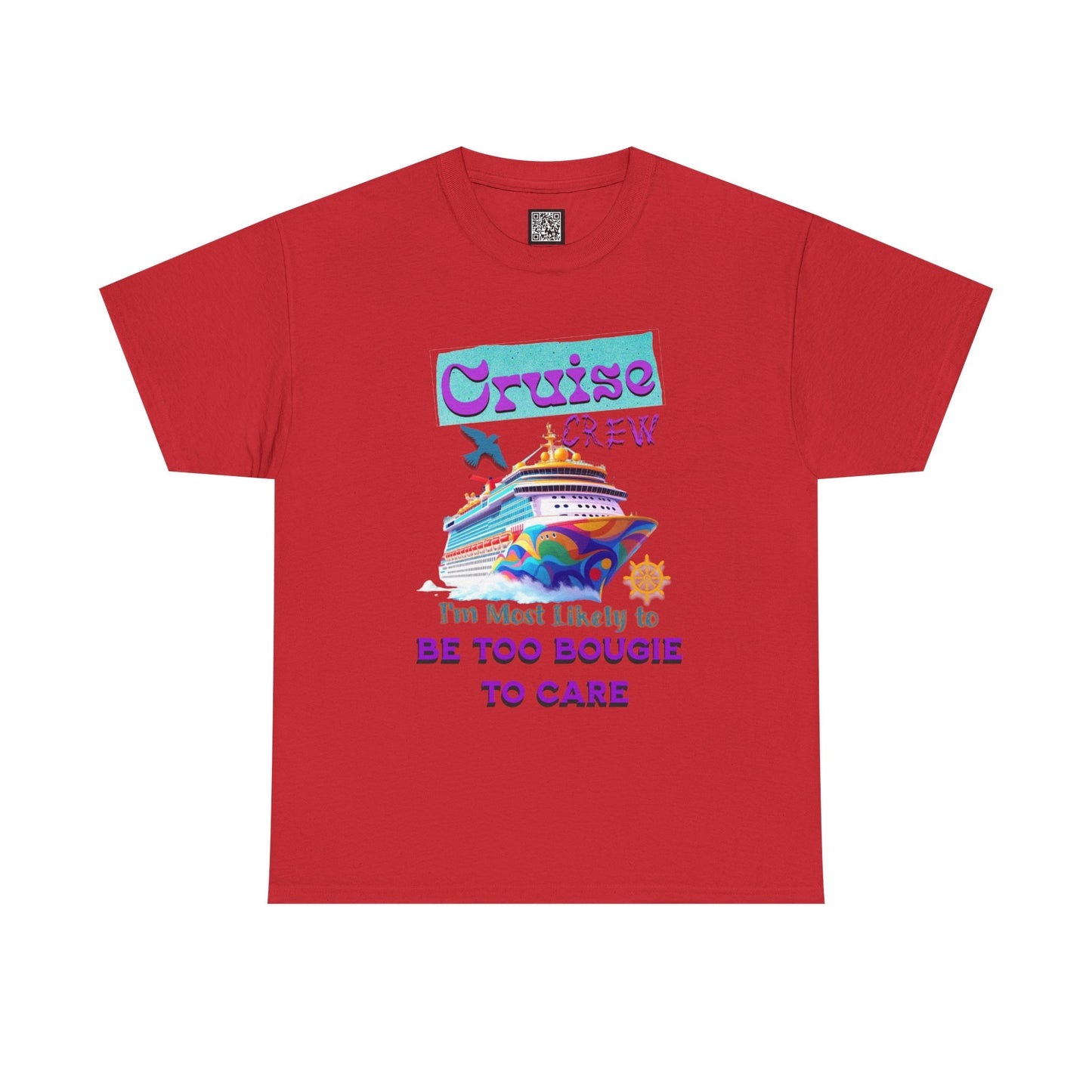 Cruise Crew Tee: Be Too Bougie to Care, Vacation Outfits, Nautical Shirt, Travel Gift, Summer Apparel, T-Shirt for the Bougie One