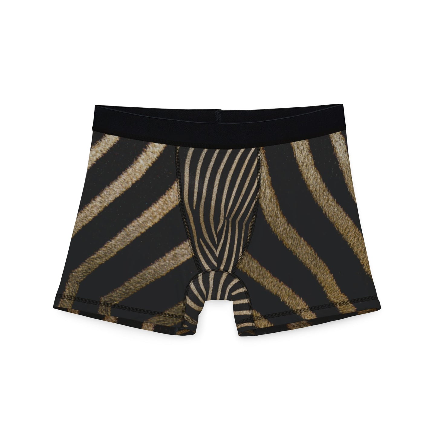 Wild Zebra Print Men's Boxers - Stylish & Comfortable Underwear for Everyday Wear (Women's Matching Underwear Sold Separately)