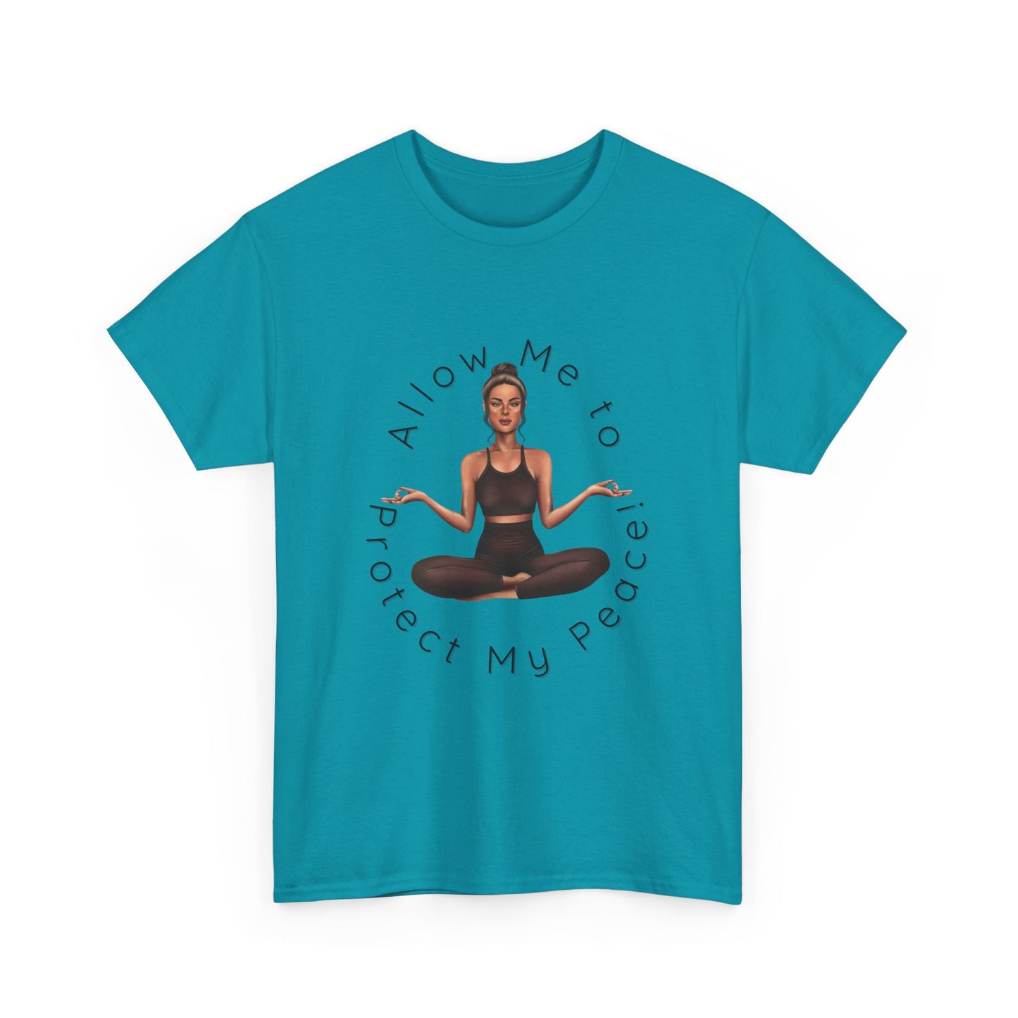 Protect My Peace Yoga Art, Serenity Yoga T-Shirt, Yoga Instructor Shirt, T-Shirt Gift for Yoga Instructor, Gift for Yoga Enthusiast, Fitness Instructor Gift
