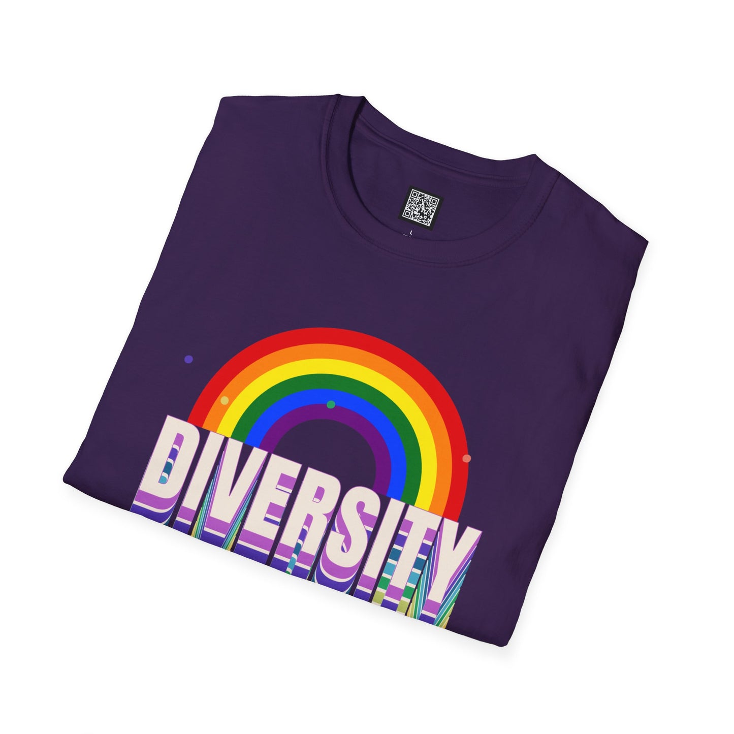 Rainbow Diversity Unisex Softstyle T-Shirt, LGBTQ+ Pride Apparel, WEHO Inclusive Gift, Casual Wear, Colorful Tee for Pride Celebrations