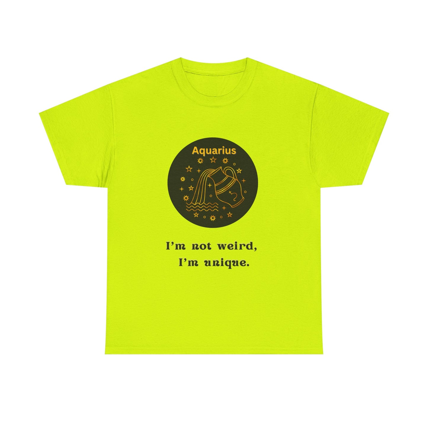 Aquarius T-Shirt, Aquarius Horoscope Gifts, Birth Month Gifts, Zodiac Sign T-Shirt Gifts, Astrology T-Shirt, Unisex Heavy Cotton Tee