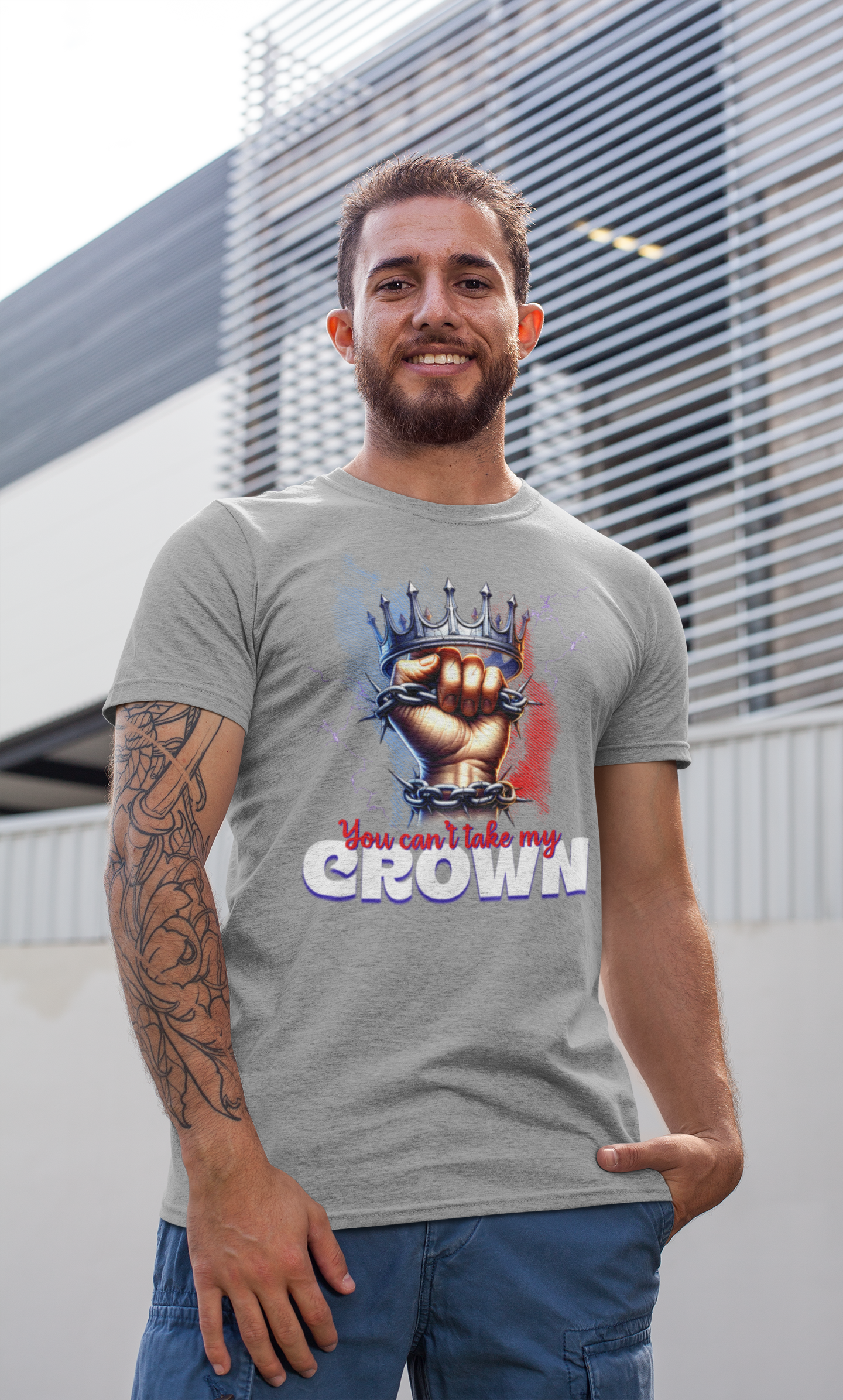 Uncrowned Resilience, 'You Can't Take My Crown' Graphic Tee for Kings & Queens, Self-Empowerment Unisex Clothing, Self-Worth T-Shirt,