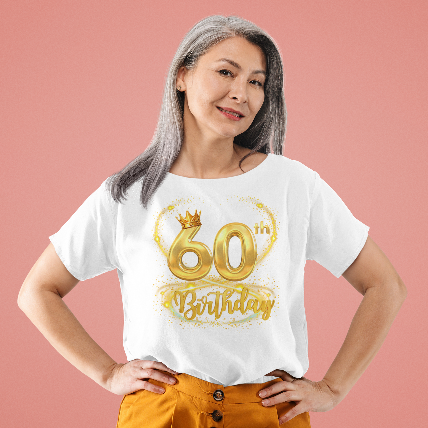 60th Birthday Jersey Short Sleeve V-Neck Tee,