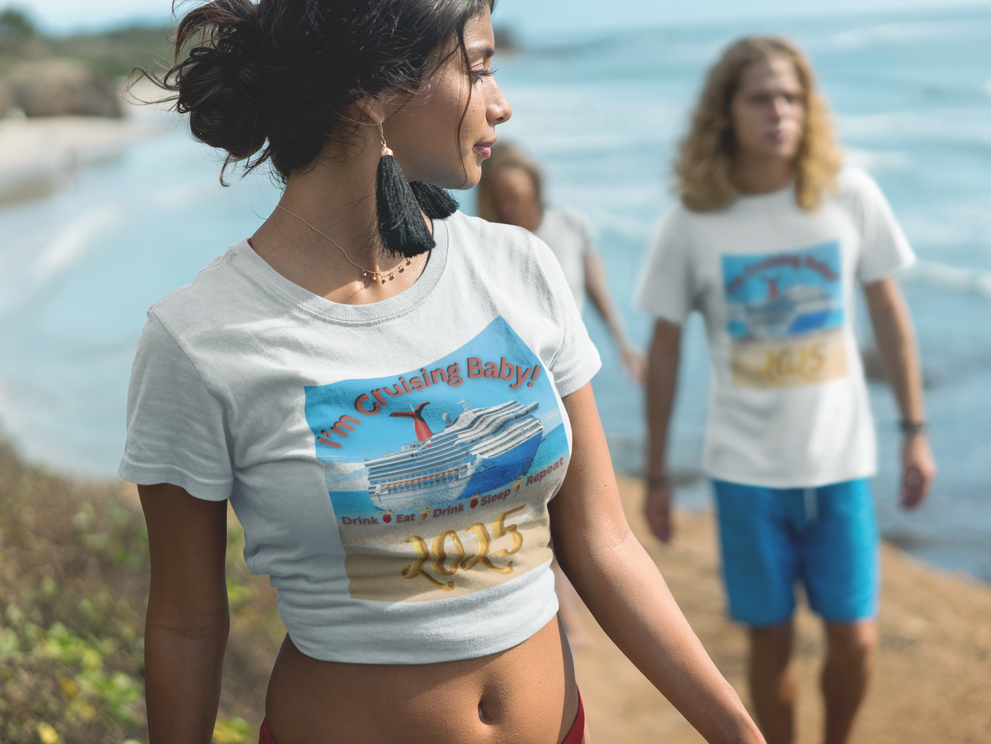 "I'm Cruising 2025" Unisex Heavy Cotton Tee, Cruise T-Shirts 2025, Unisex Cruise T-Shirts 2025, Bon Voyage Cruise Shirts