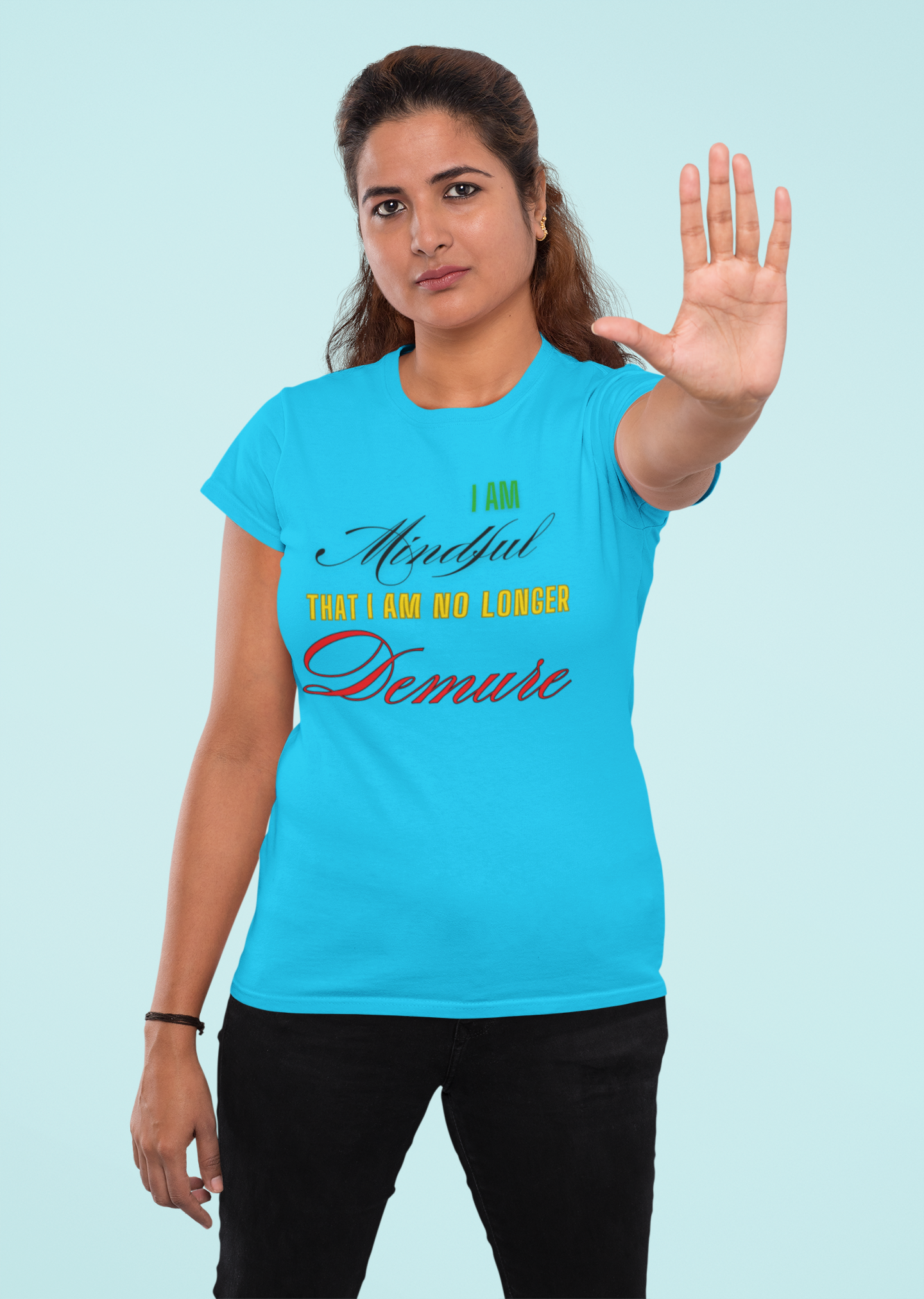 Demure Shirt, Funny Trendy T-Shirt, Viral Meme Shirt, Female Empowerment Shirt, Very Demure Very Mindful Very Cutesy, Minimalist Style, Fun