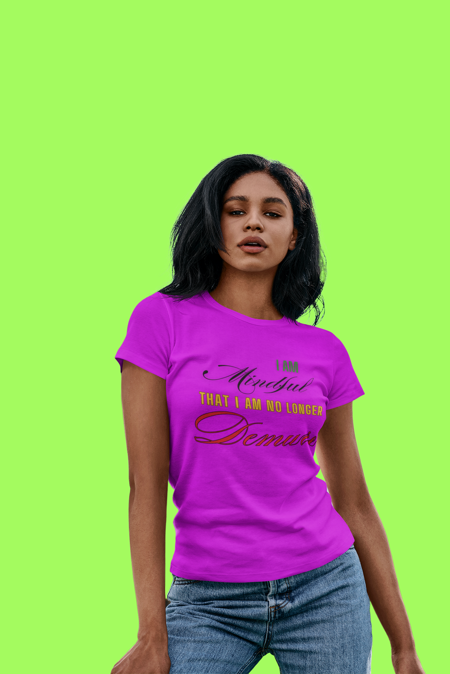 Demure Shirt, Funny Trendy T-Shirt, Viral Meme Shirt, Female Empowerment Shirt, Very Demure Very Mindful Very Cutesy, Minimalist Style, Fun