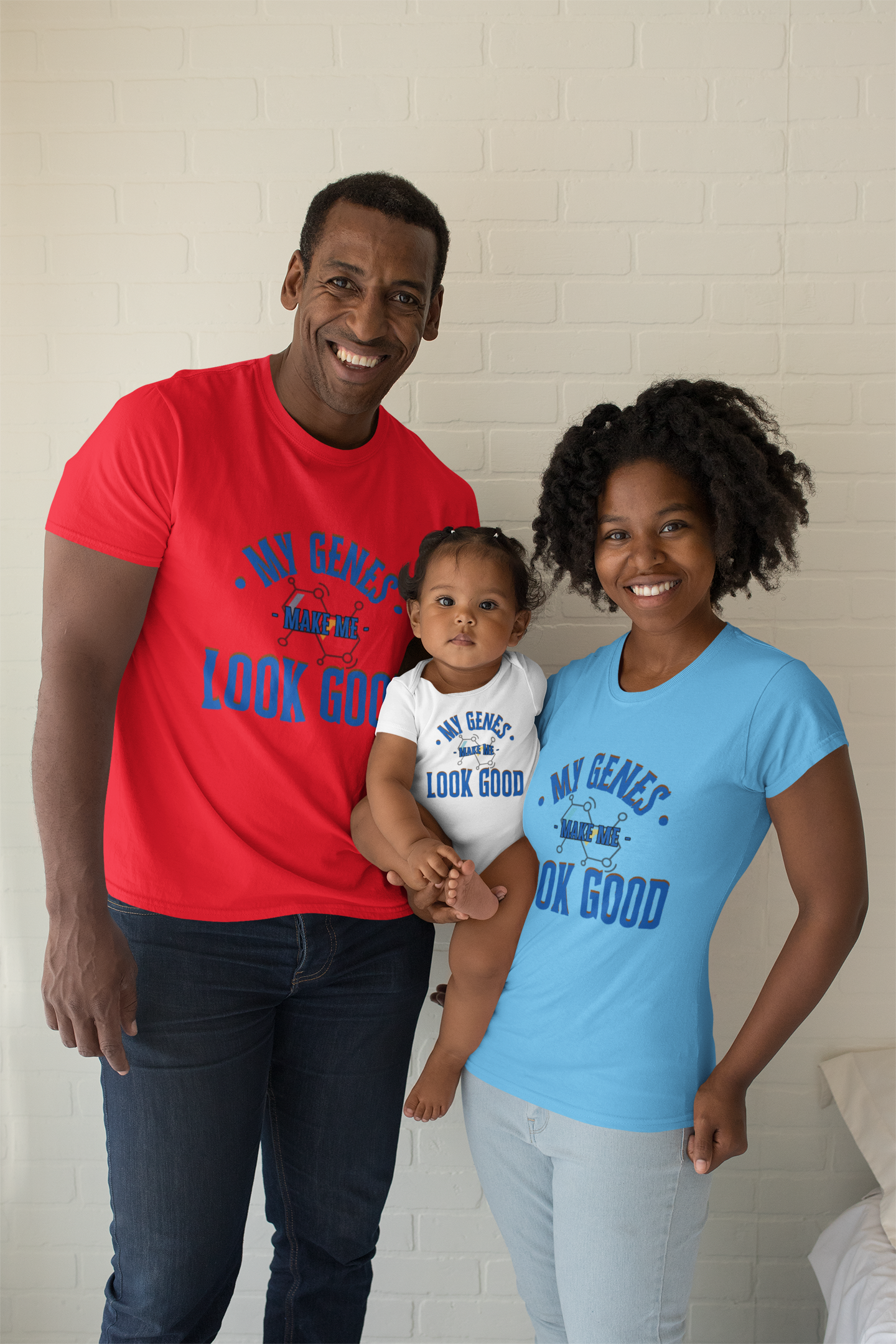 My Genes Make Me Look Good - Funny Science-Inspired Apparel, Self Confidence T-Shirts, Gift for a Scientist, Funny Science Gifts