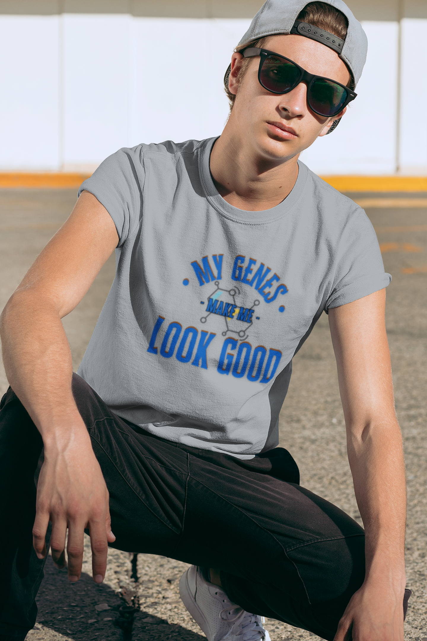 My Genes Make Me Look Good - Funny Science-Inspired Apparel, Self Confidence T-Shirts, Gift for a Scientist, Funny Science Gifts