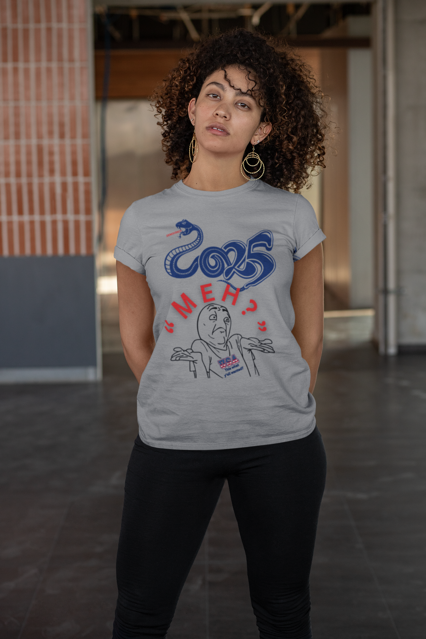 2025 "Meh" T-Shirt Unisex Jersey Short Sleeve Tee, Funny 2025 T-Shirt, New Year's T-Shirt, 92% Black Women, Black Girl Magic,