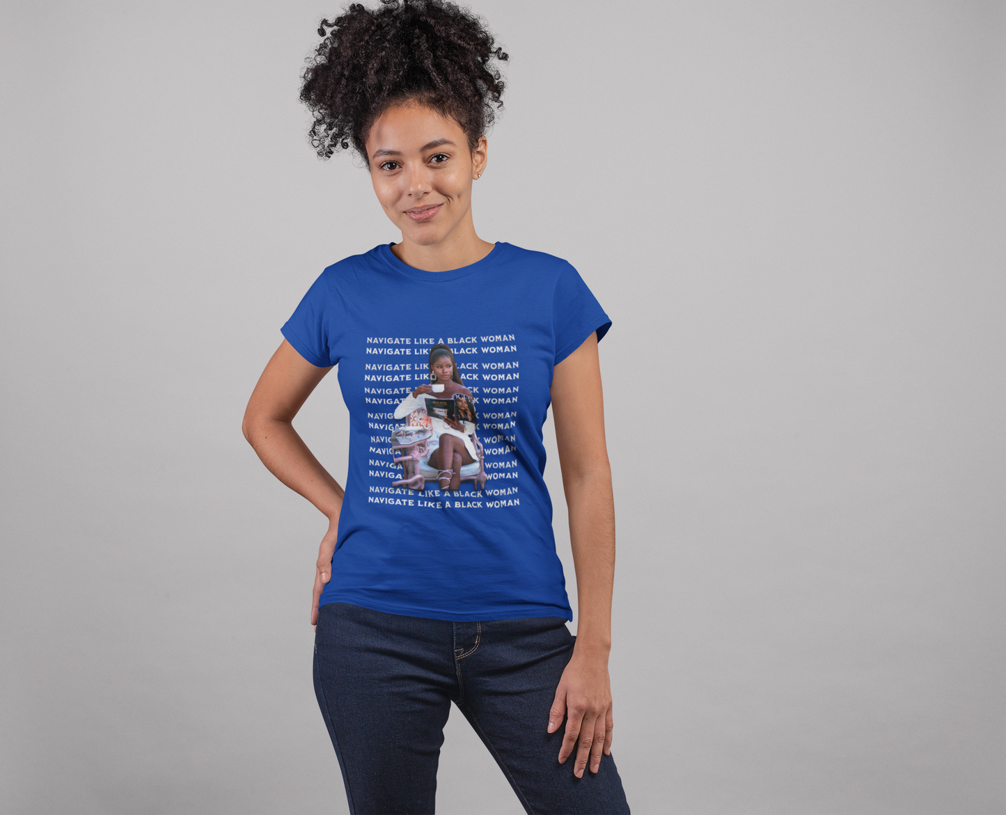 Navigate Like a Black Woman, Black Woman Shirt, 92% Black Woman Club, Black Girl Magic T-Shirts, Black History Month Shirts for Women