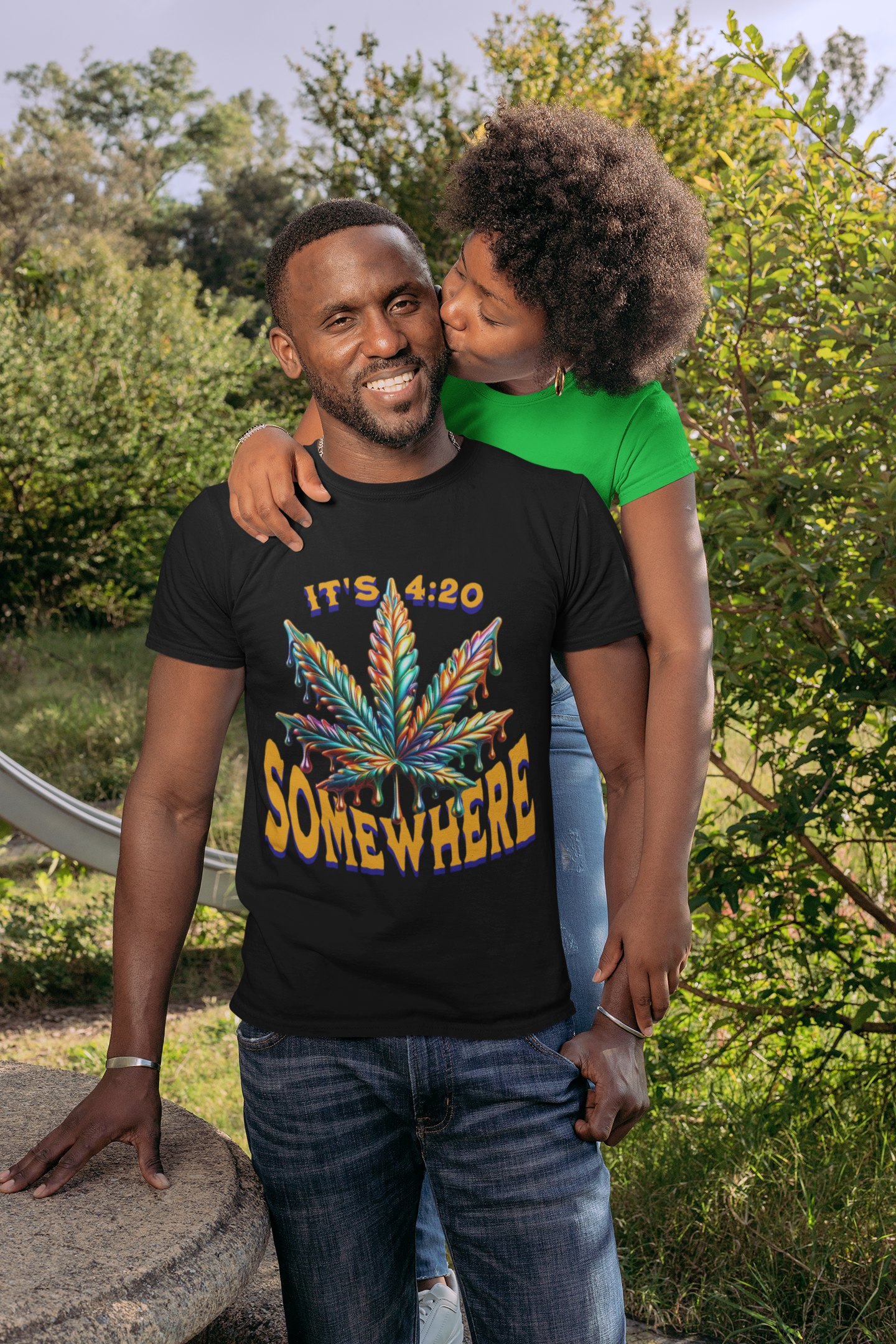It's 420 Somewhere T-Shirt, Funny Marijuana Shirt, Cannabis Lifestyle Shirts, Funny Stoner Shirt, Cannabis Leaf T-Shirts, 420-Friendly Fashion