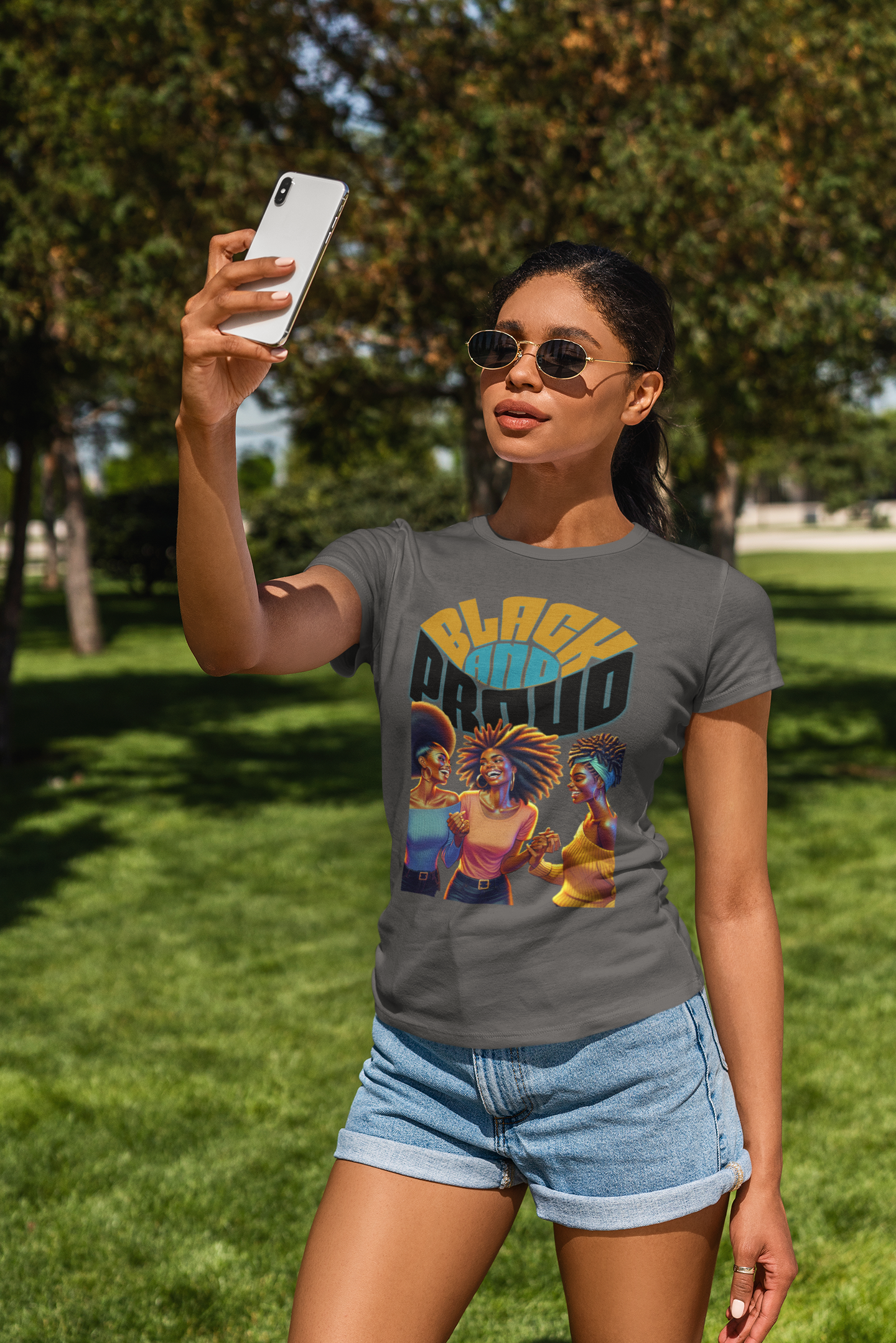 Black and Proud: Sisters United Shirt, Black Culture Shirts, Melanin Power, Black Girl Magic Shirts, African American T-Shirts, Nubian Queens T-Shirts,