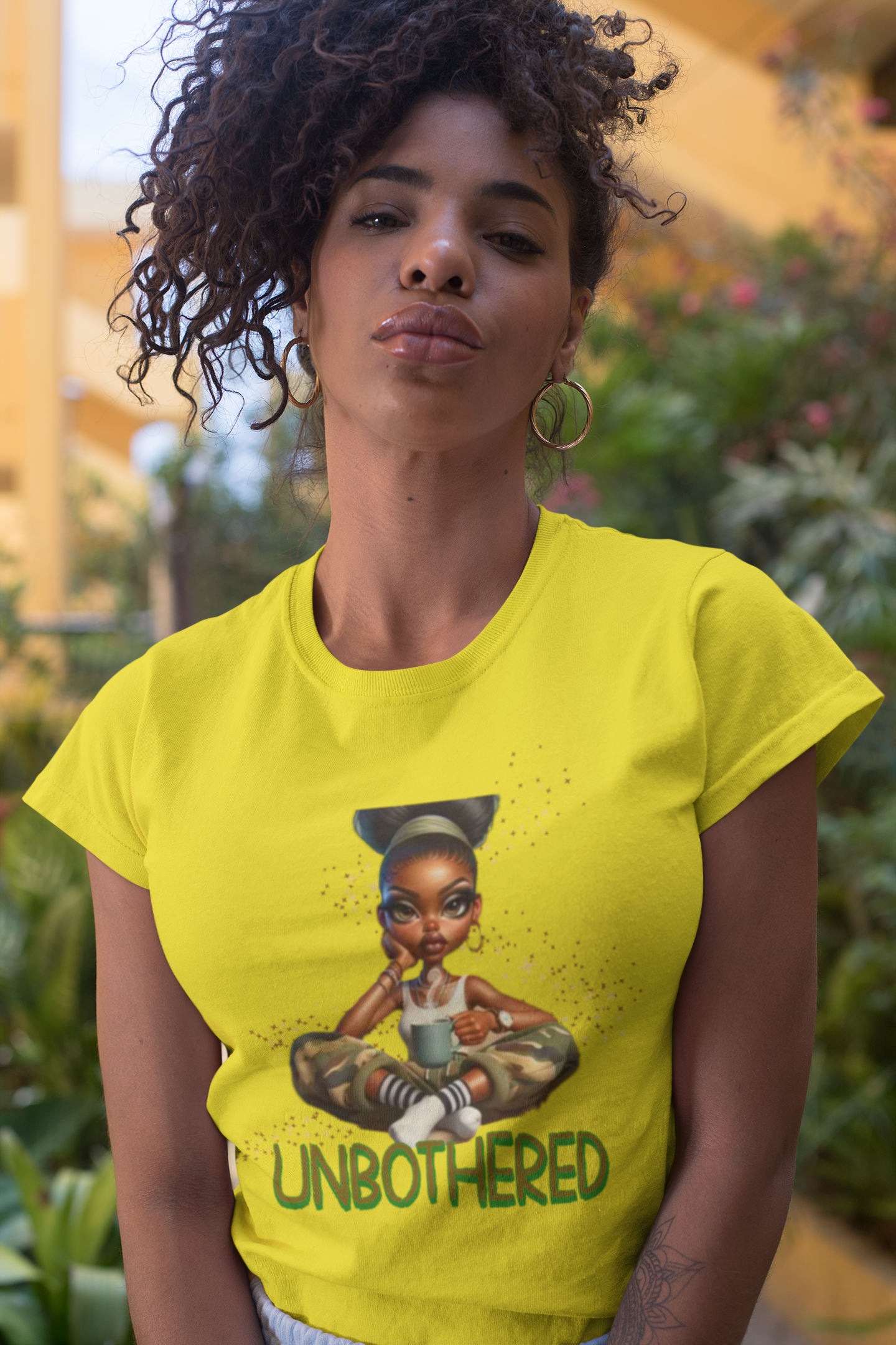 Unbothered Serenity T-Shirts for Women, Black Woman Empowerment, 92% Black Women Shirts, Melanin Magic T-Shirts, Black Girl Magic Tees