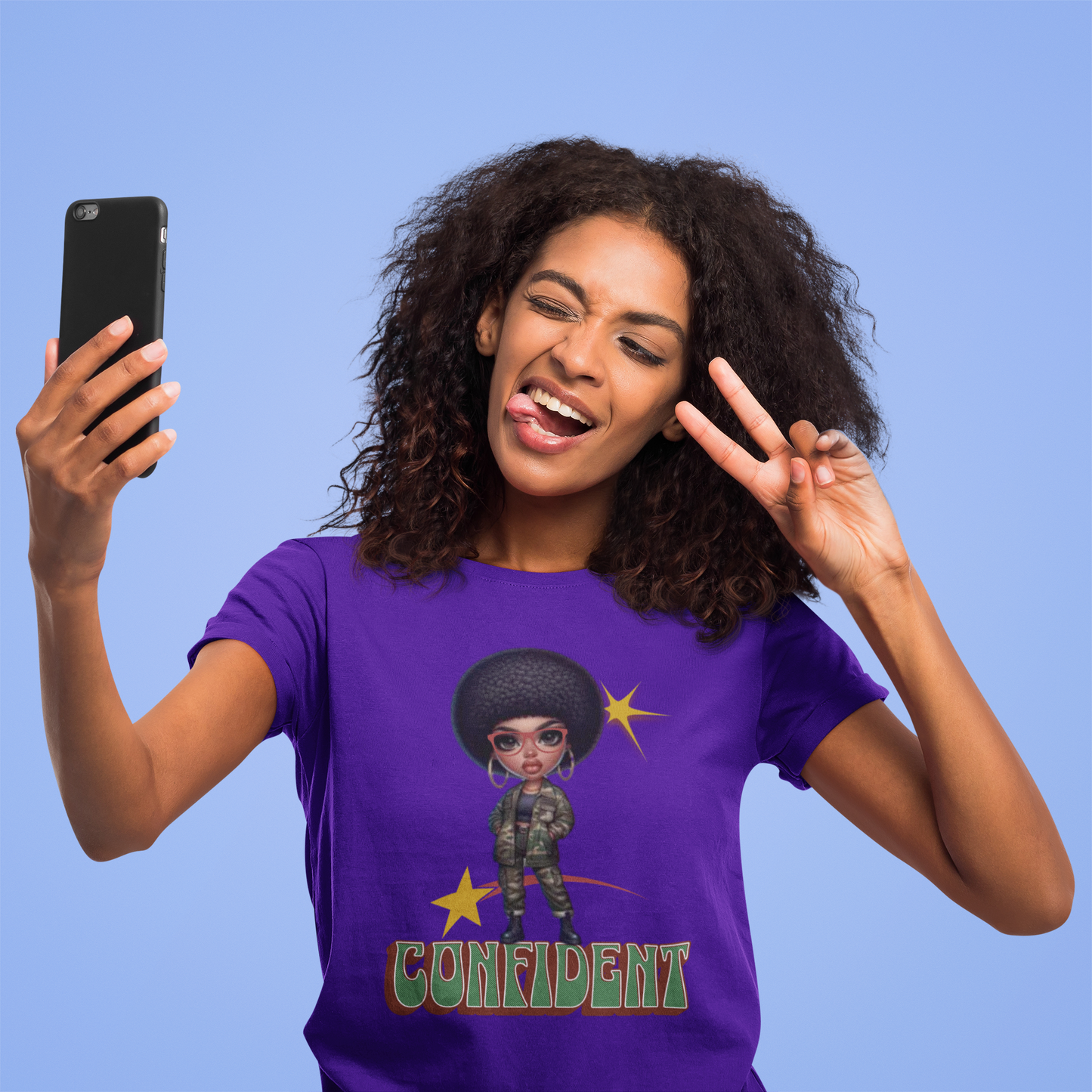 Black Femininity and Individuality, Black Women Confidence Shirt, Melanin Shirt for Black Women, Black Girl Magic T-Shirts, Confident T-Shirt