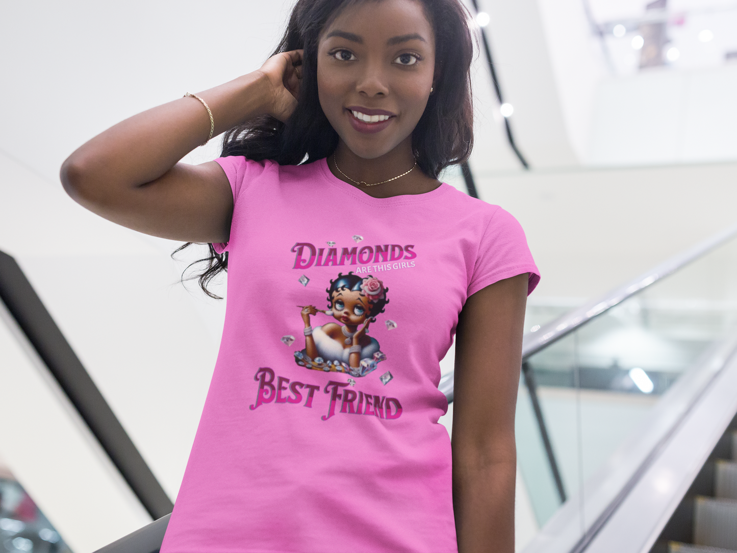 Diamonds Are This Girl's Best Friend, Marilyn Monroe Quote Shirt, Best Friend Tees, Betty Boop I Love Diamonds T-Shirts,