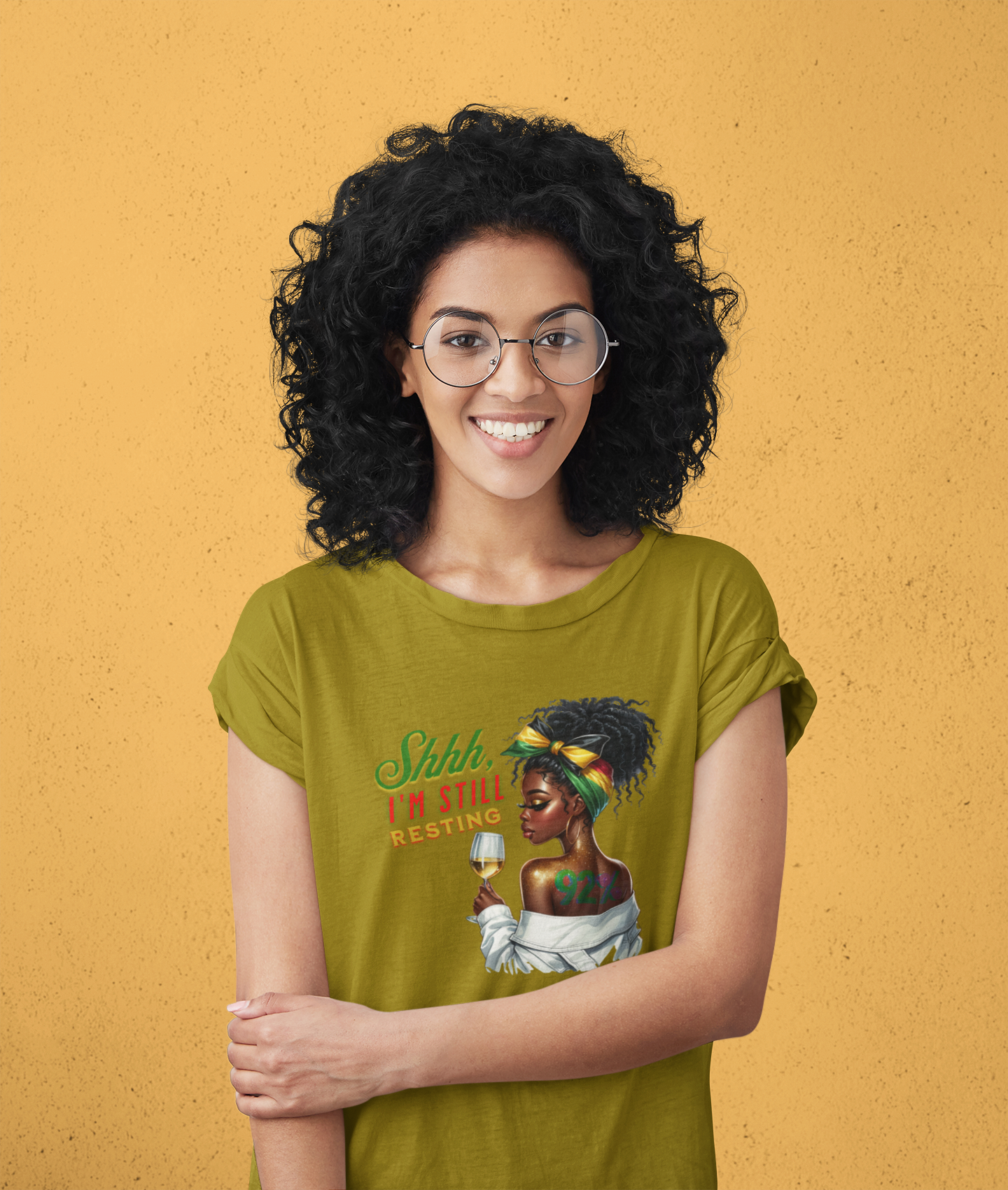 92% Black Women – Shhh, I’m Still Resting Tee, Melanin Magic Shirts, Black Women Empowerment Shirt, Black Excellence Tees, Self-Care & Rest