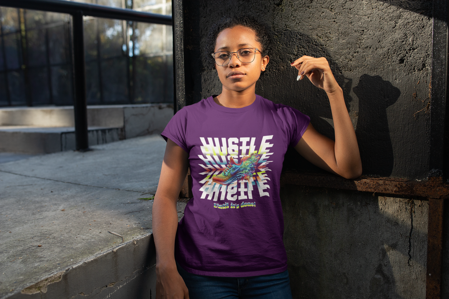Unisex Motivational Hustle T-Shirt, Never Give Up Shirt, Hustle and Motivate Shirt, Perseverance and Commitment Tees