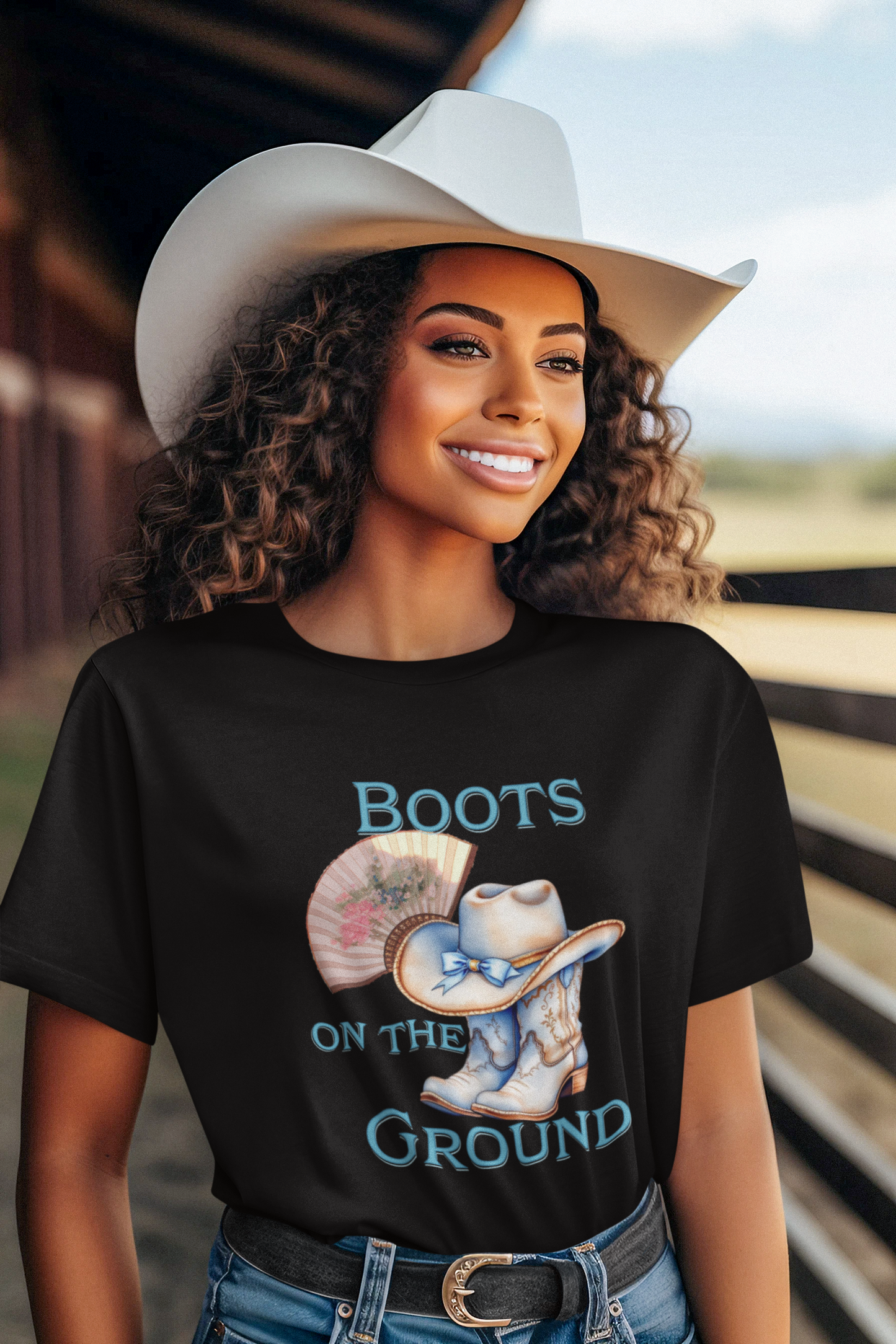 Cowboy Boots Graphic Tee - "Boots on the Ground" Inspired Design, Unisex Shirt for Men and Women, Country Music Lover Tees