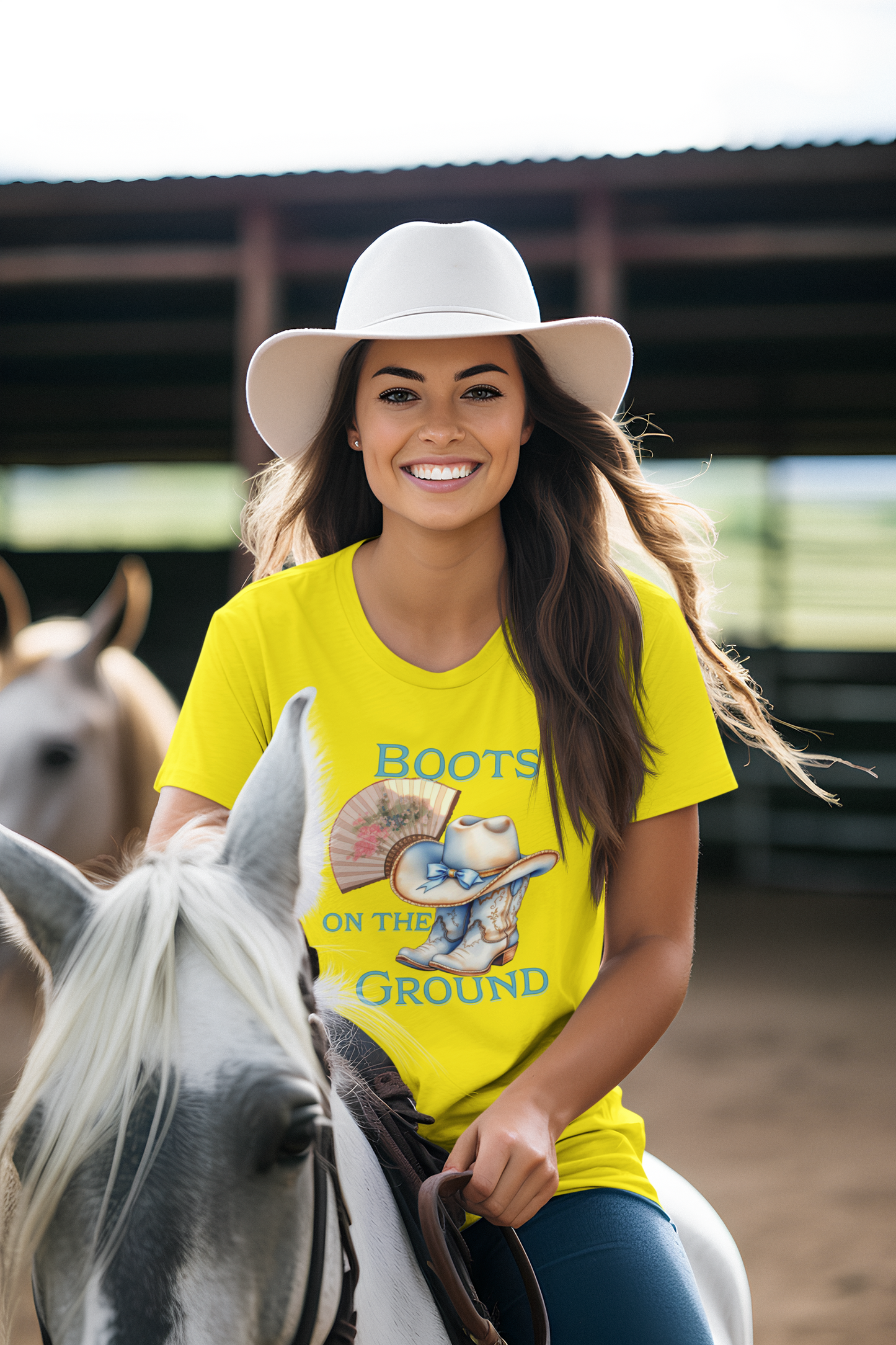 Cowboy Boots Graphic Tee - "Boots on the Ground" Inspired Design, Unisex Shirt for Men and Women, Country Music Lover Tees