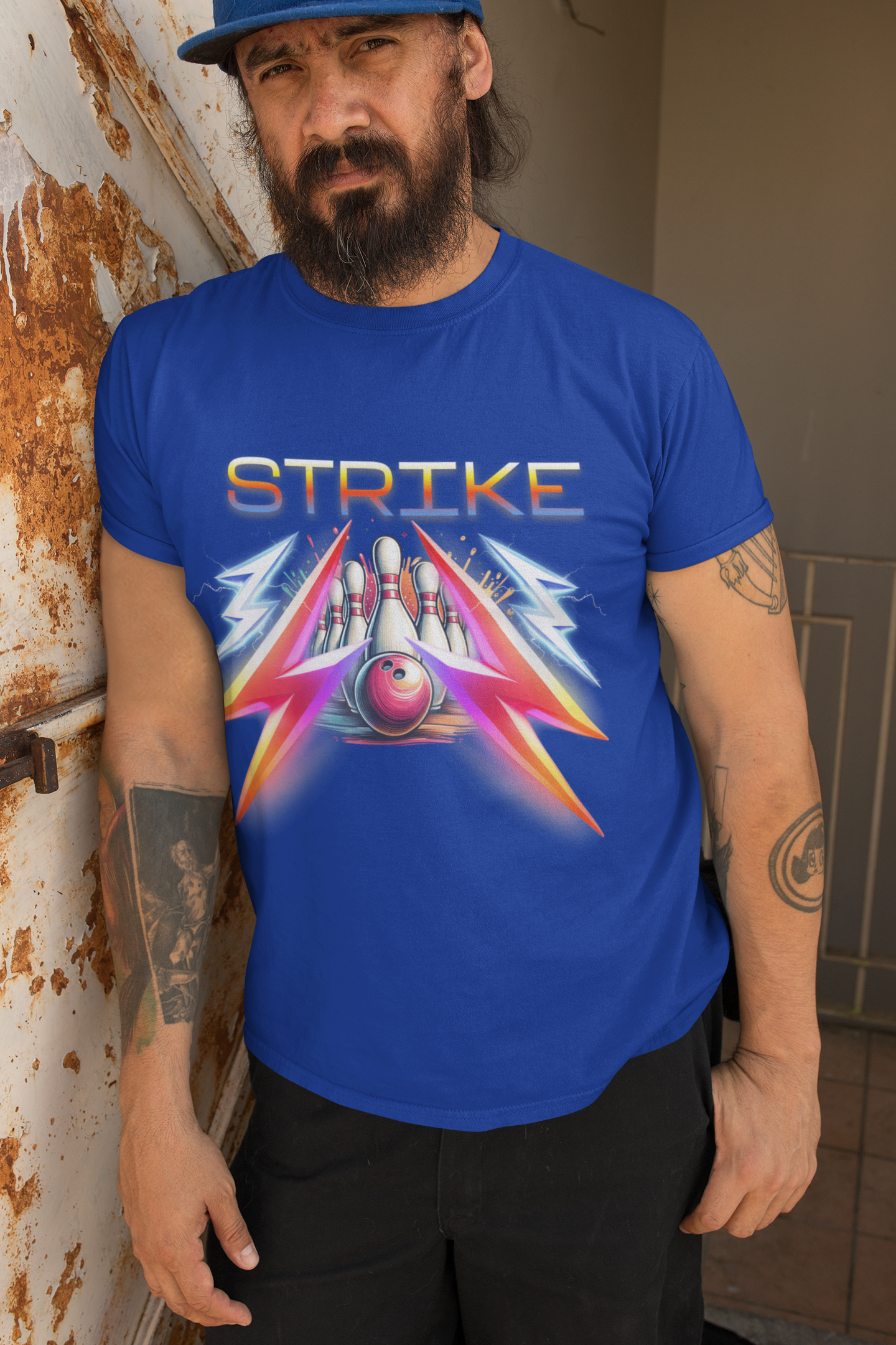 Retro Bowling Strike Unisex Cotton Crew Tee, When You Roll Up and Show Out on the Lanes, Strike Bowling T-Shirt for Men and Women