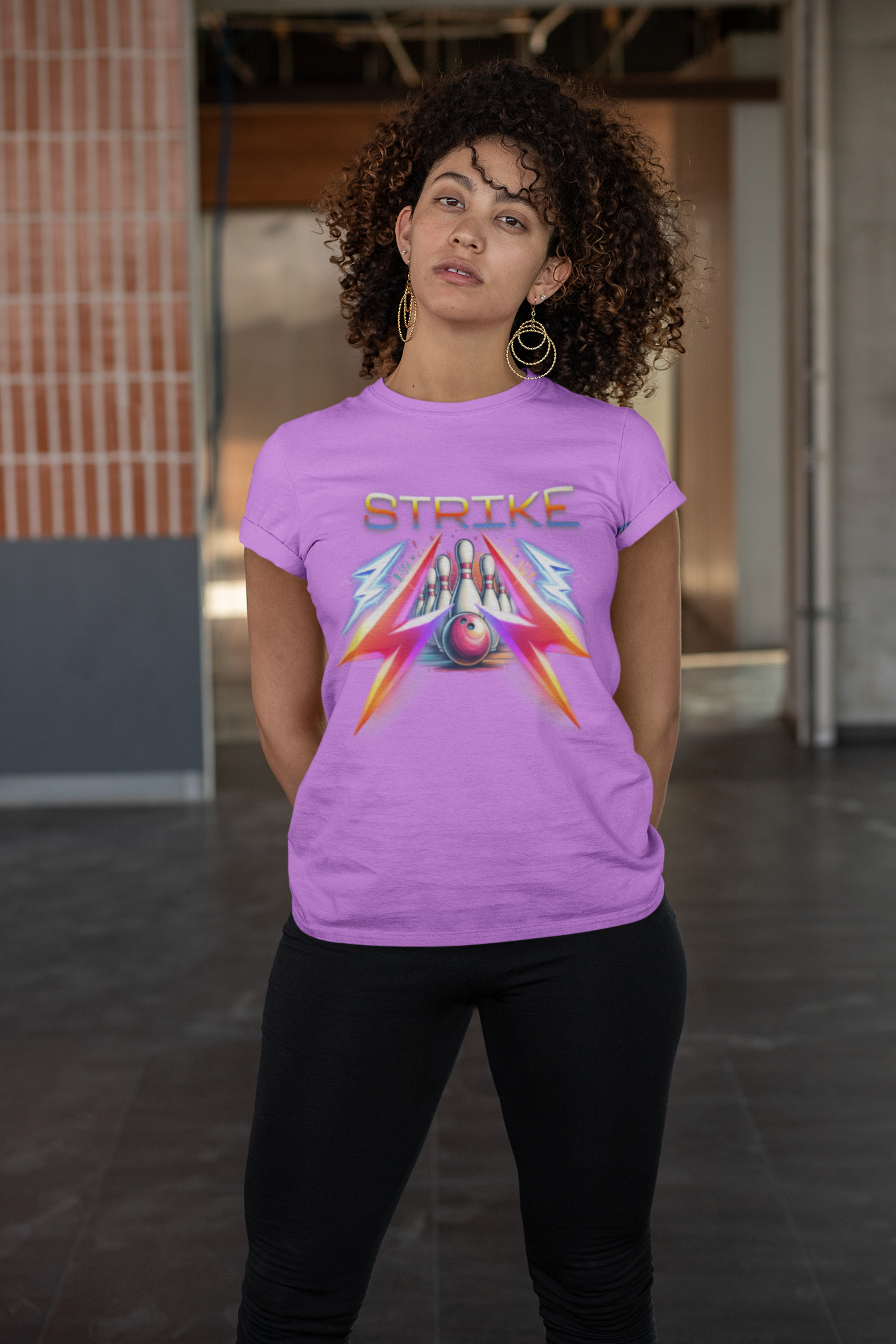 Retro Bowling Strike Unisex Cotton Crew Tee, When You Roll Up and Show Out on the Lanes, Strike Bowling T-Shirt for Men and Women