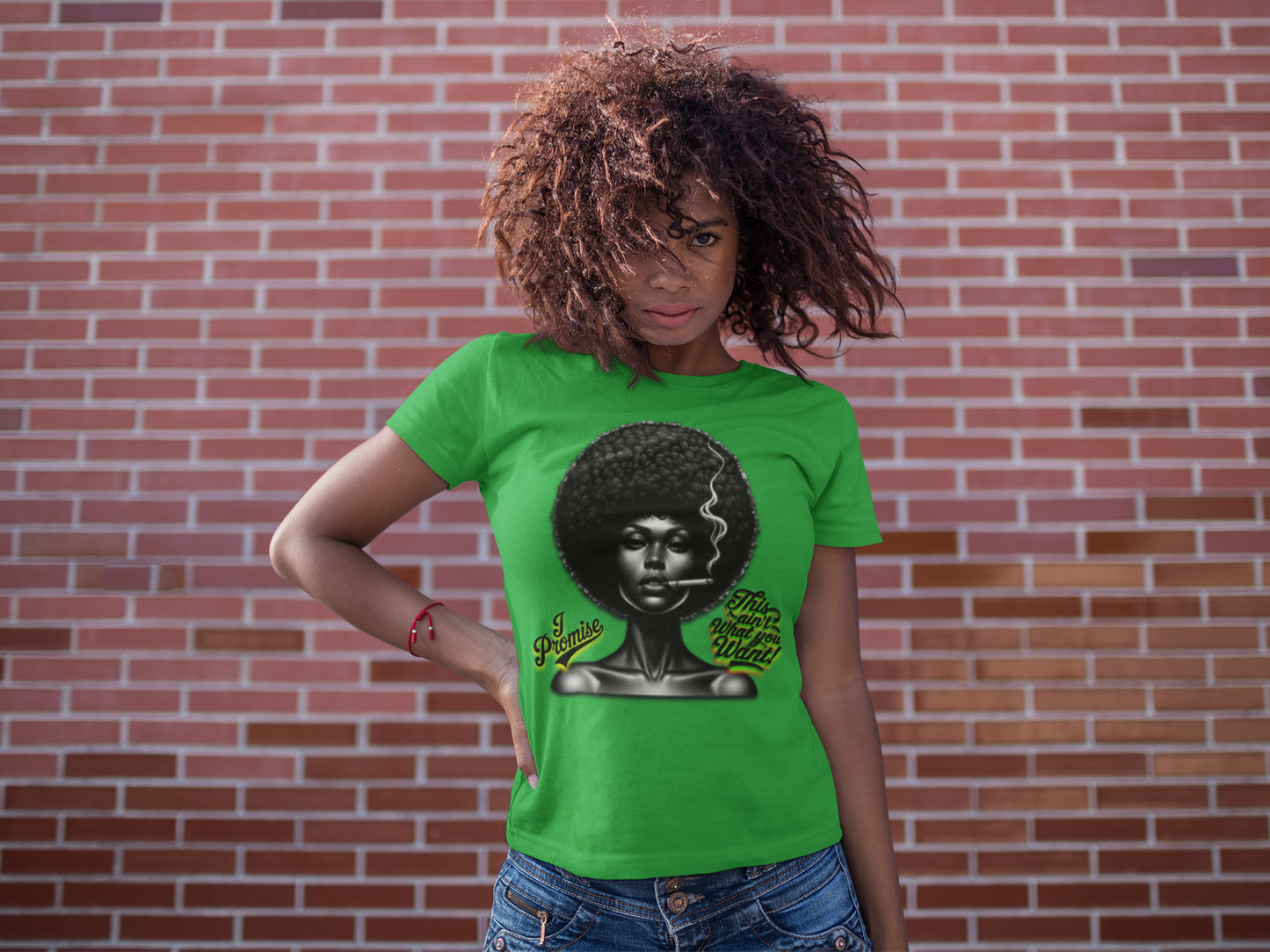Black Woman Graphic Tee - "I Promise This Ain’t What You Want", Melanin T-Shirts for Black Women, 92% Black Women Shirts, Black Girl Magic Tee