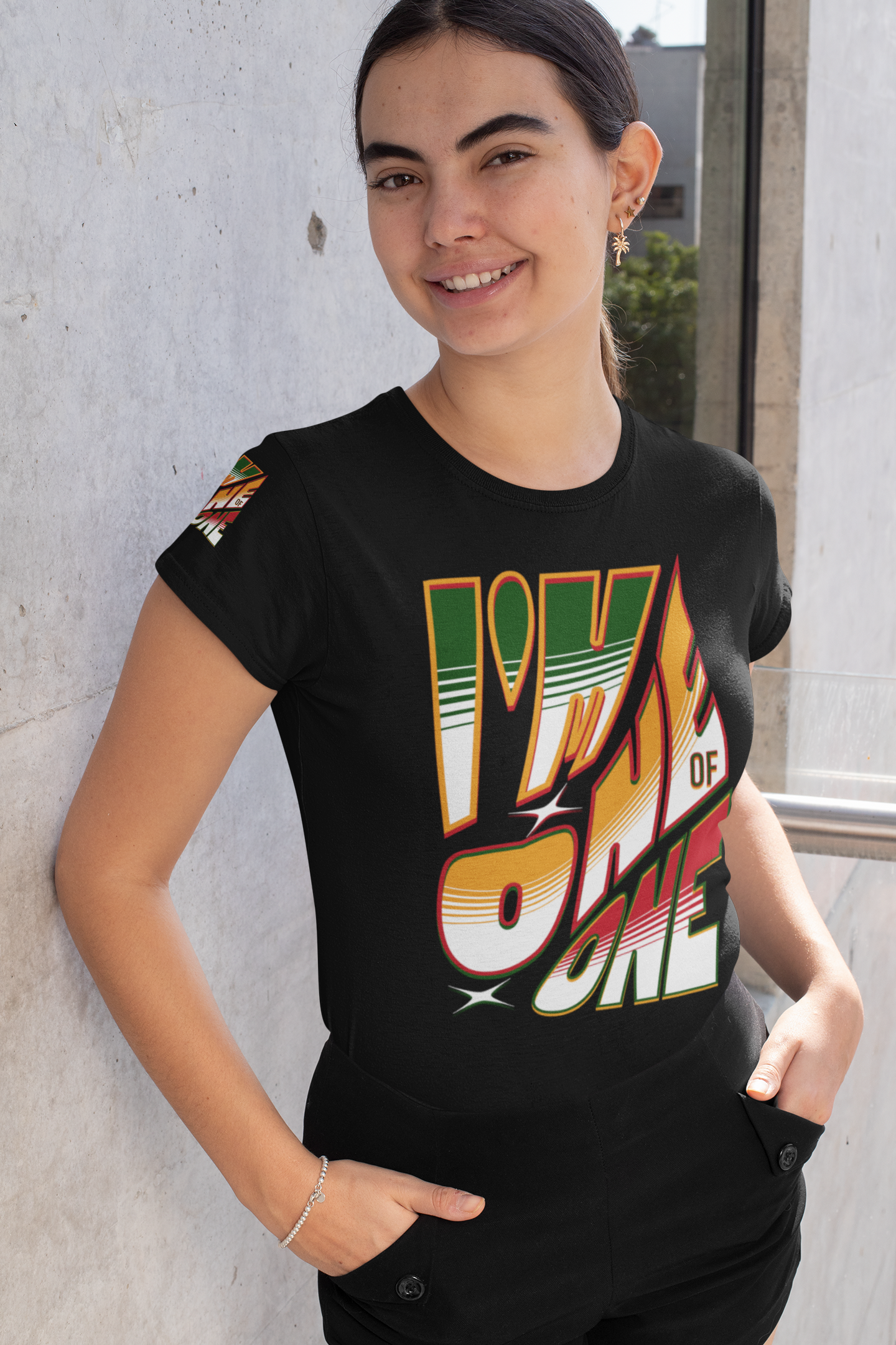 Unisex Heavy Cotton Tee - I'm One of One, Juneteenth Graphic T-Shirt, Bold Statement Shirt, Unisex Self-Love Style T-Shirt, Melanin T-Shirt