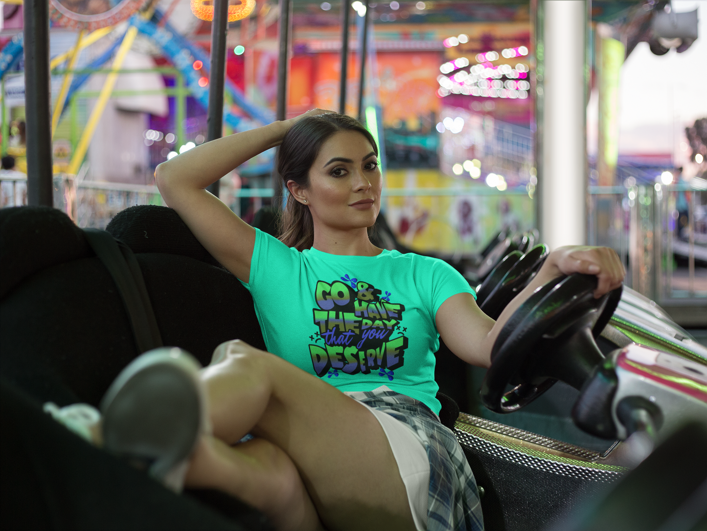 Go and Have the Day You Deserve | Graphic Tee with Attitude, T-Shirt Gift for Friends, Have the Day You Deserve Shirt, Sarcastic Tee, Positive Message Tees