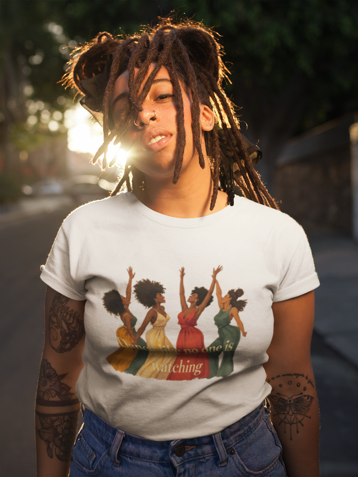 Dance Like No One Is Watching Tee, Unisex Heavy Cotton Tee, Motivational T-Shirt, Gift for Dancers, Casual Wear, Everyday Inspiration