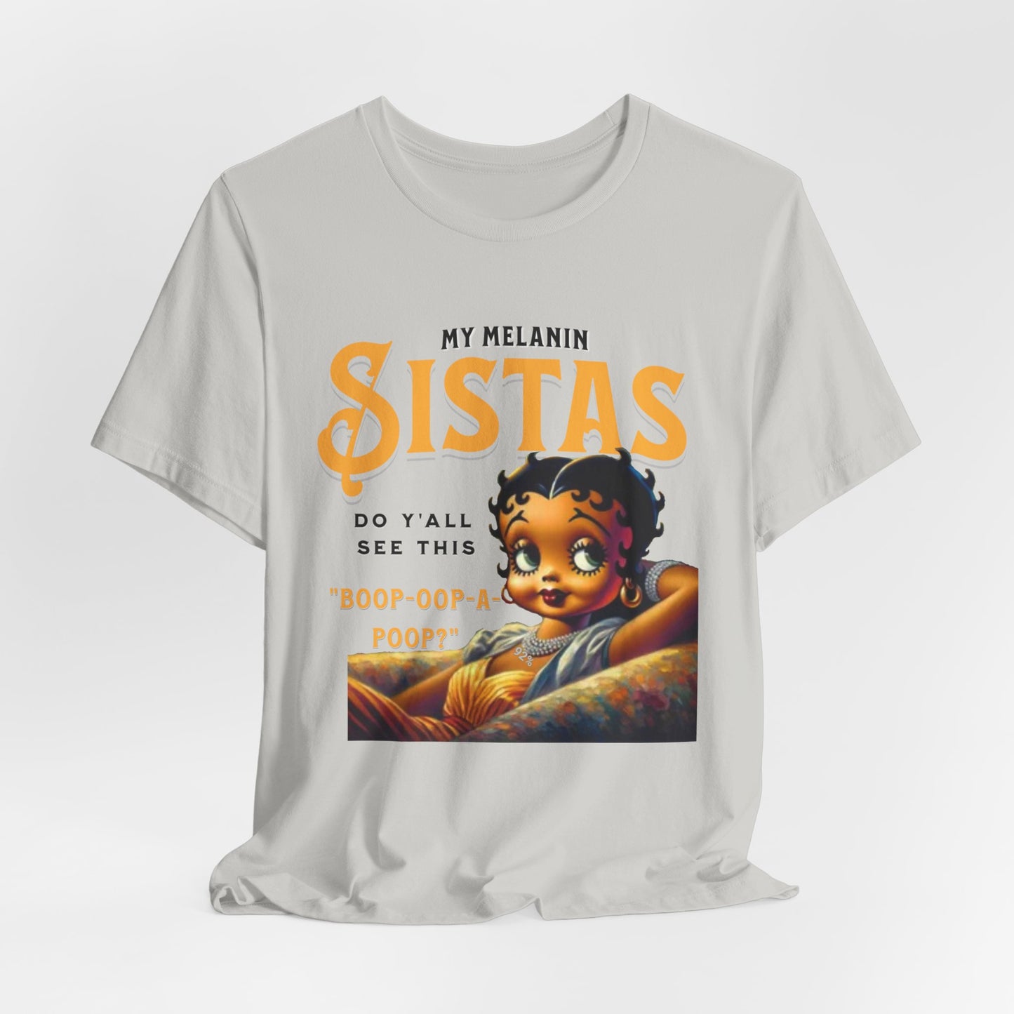 Melanin Betty Boop, 92% Black Woman Shirt, Black Girl Magic Tees, Black Culture T-Shirts, Humorous Betty Boop Shirts, Betty Boop T-Shirts