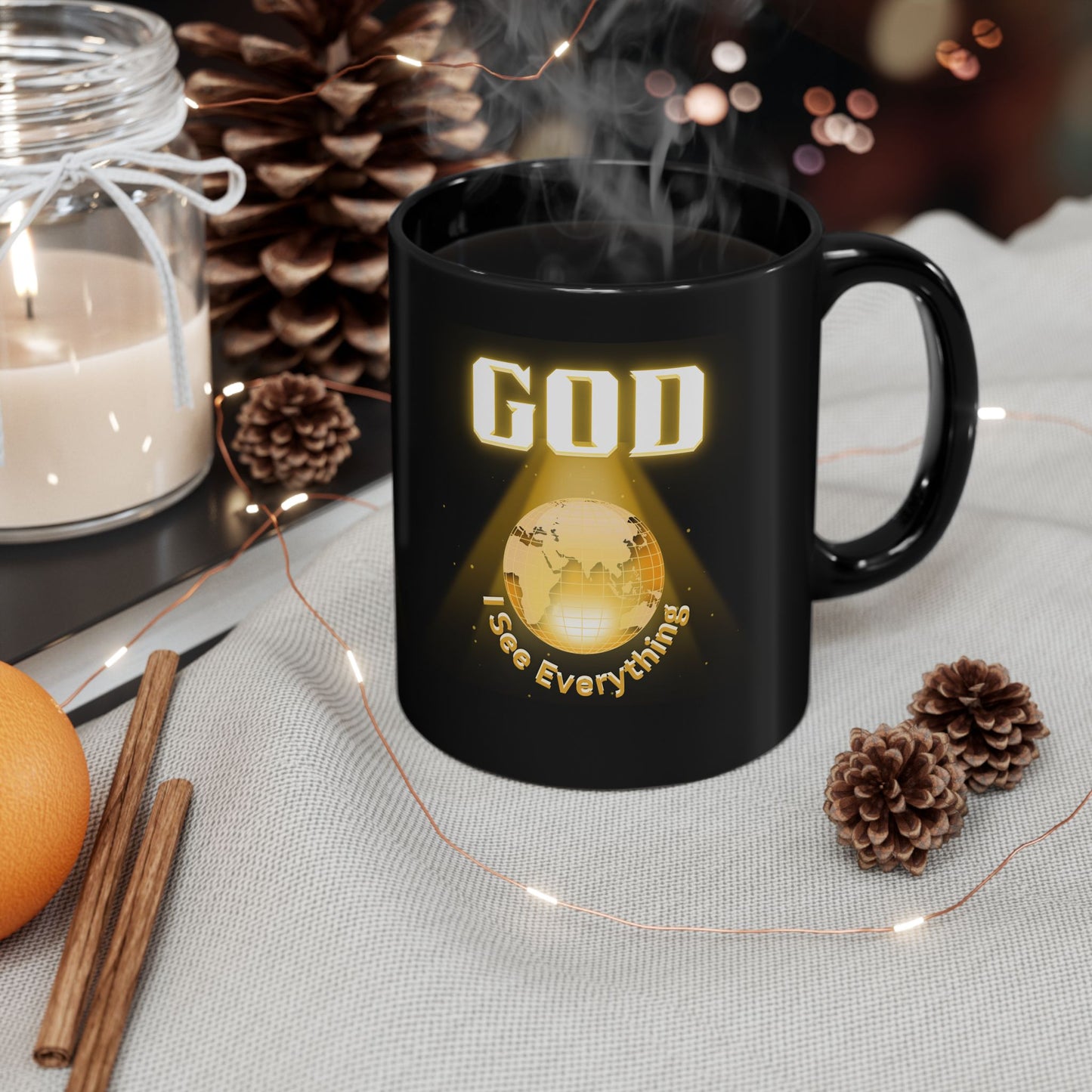 Christian Coffee Mug, Religious Coffee Mugs, Inspirational Mugs, Gifts for Christians, Gifts for A Pastor, Black Mug (11oz, 15oz),