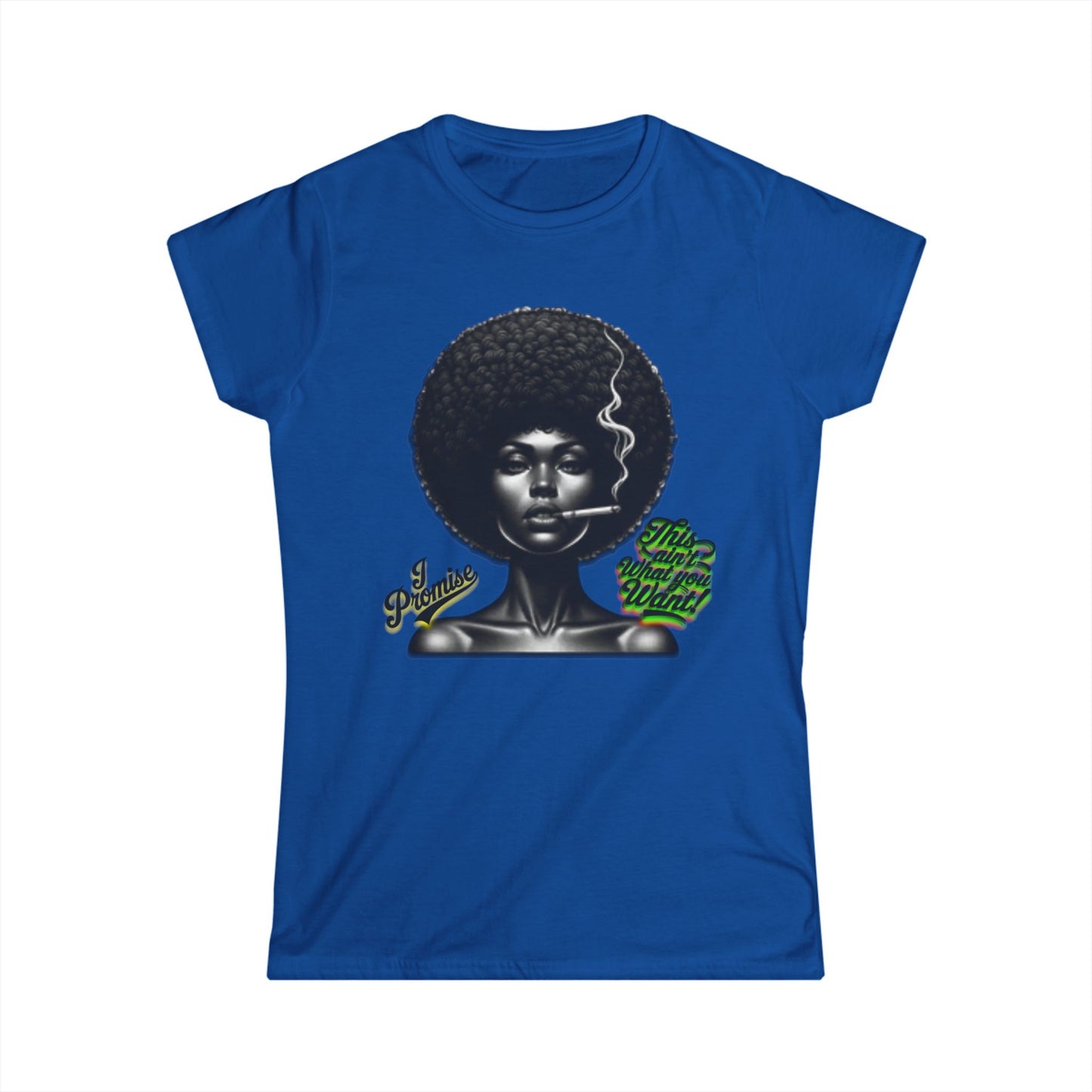 Black Woman Graphic Tee - "I Promise This Ain’t What You Want", Melanin T-Shirts for Black Women, 92% Black Women Shirts, Black Girl Magic Tee