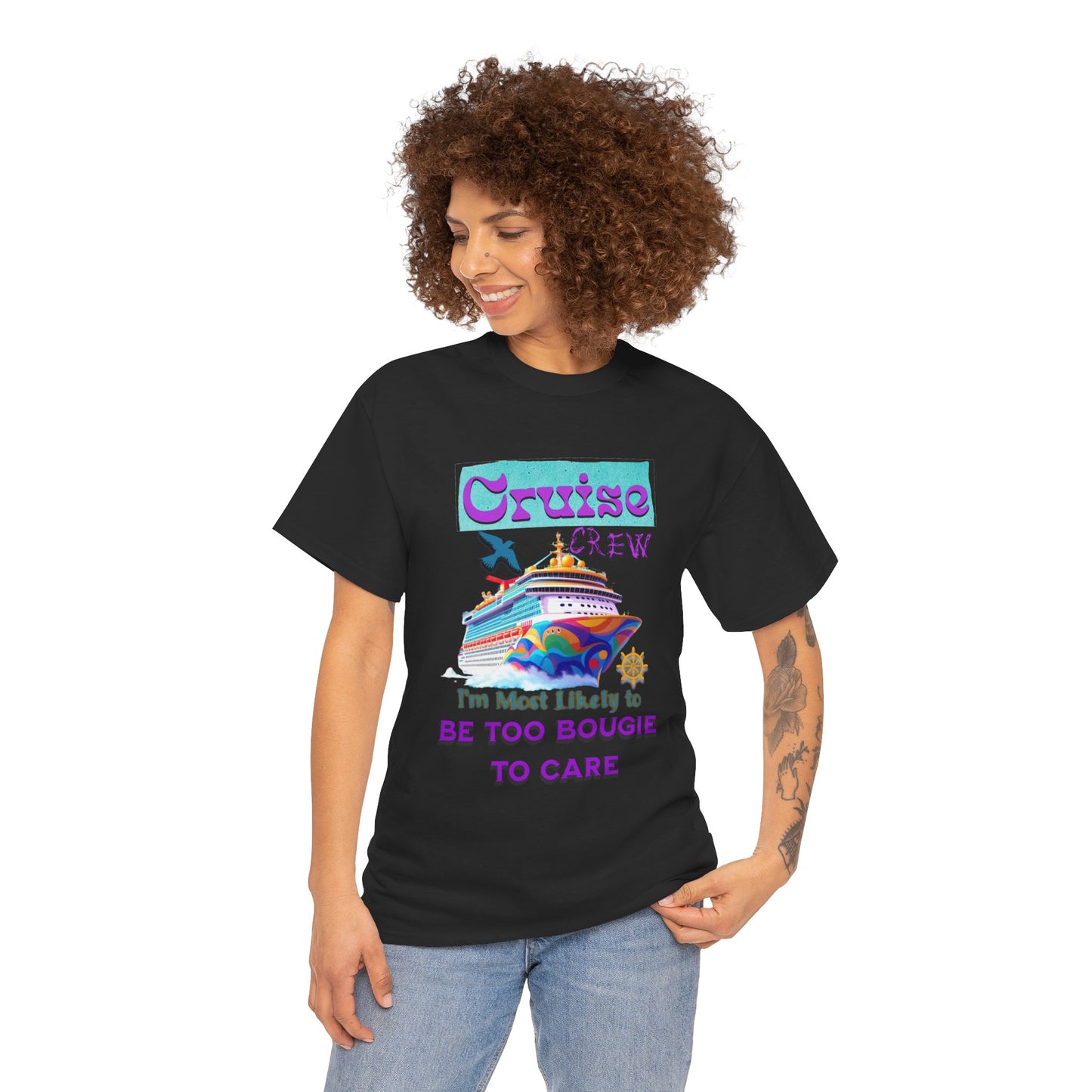 Cruise Crew Tee: Be Too Bougie to Care, Vacation Outfits, Nautical Shirt, Travel Gift, Summer Apparel, T-Shirt for the Bougie One