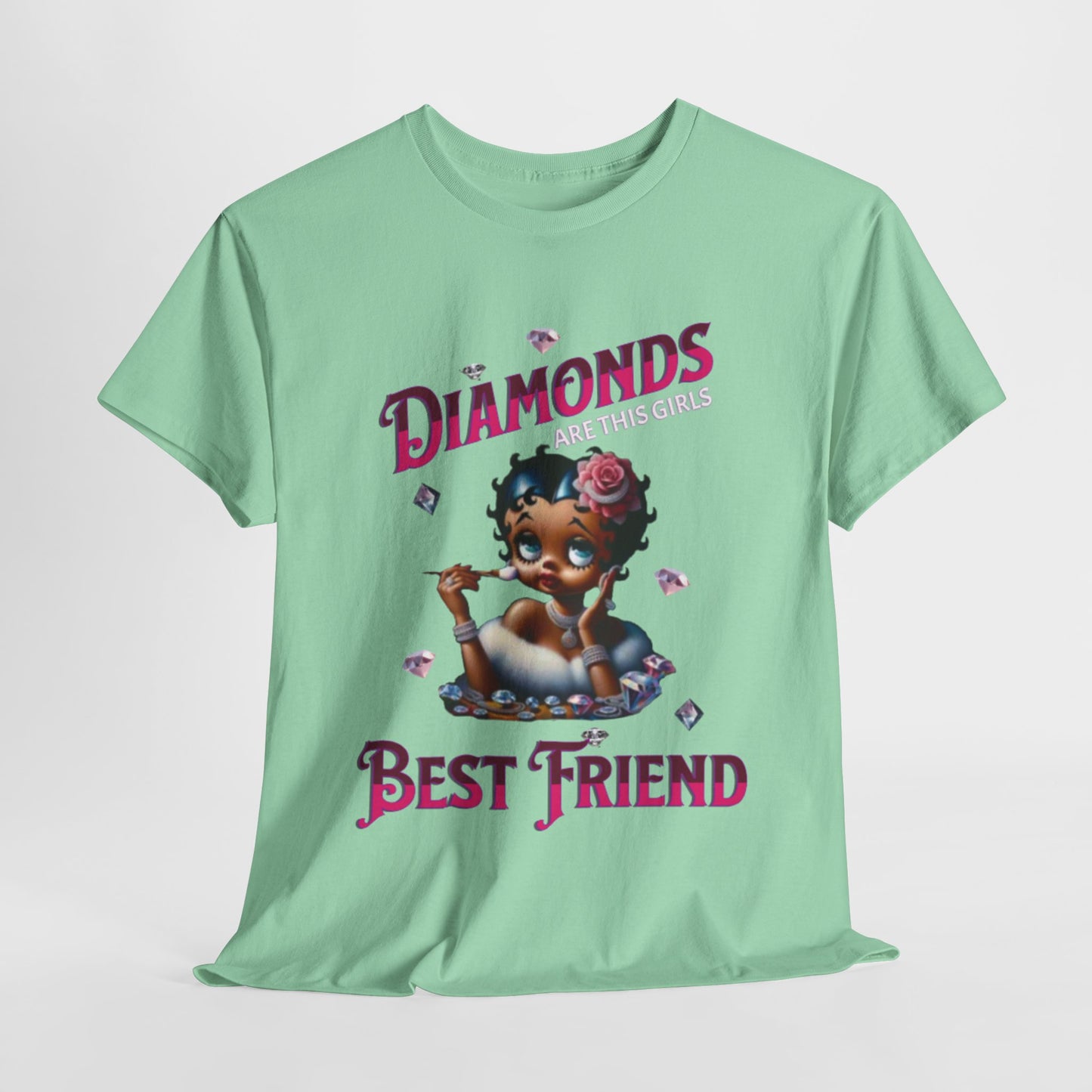 Diamonds Are This Girl's Best Friend, Marilyn Monroe Quote Shirt, Best Friend Tees, Betty Boop I Love Diamonds T-Shirts,