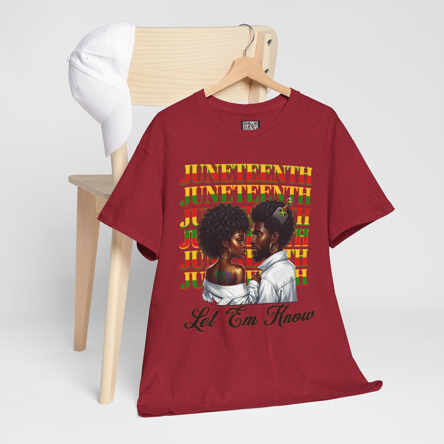 Juneteenth Celebration T-Shirt — "Let 'Em Know" Black Love Graphic Tee