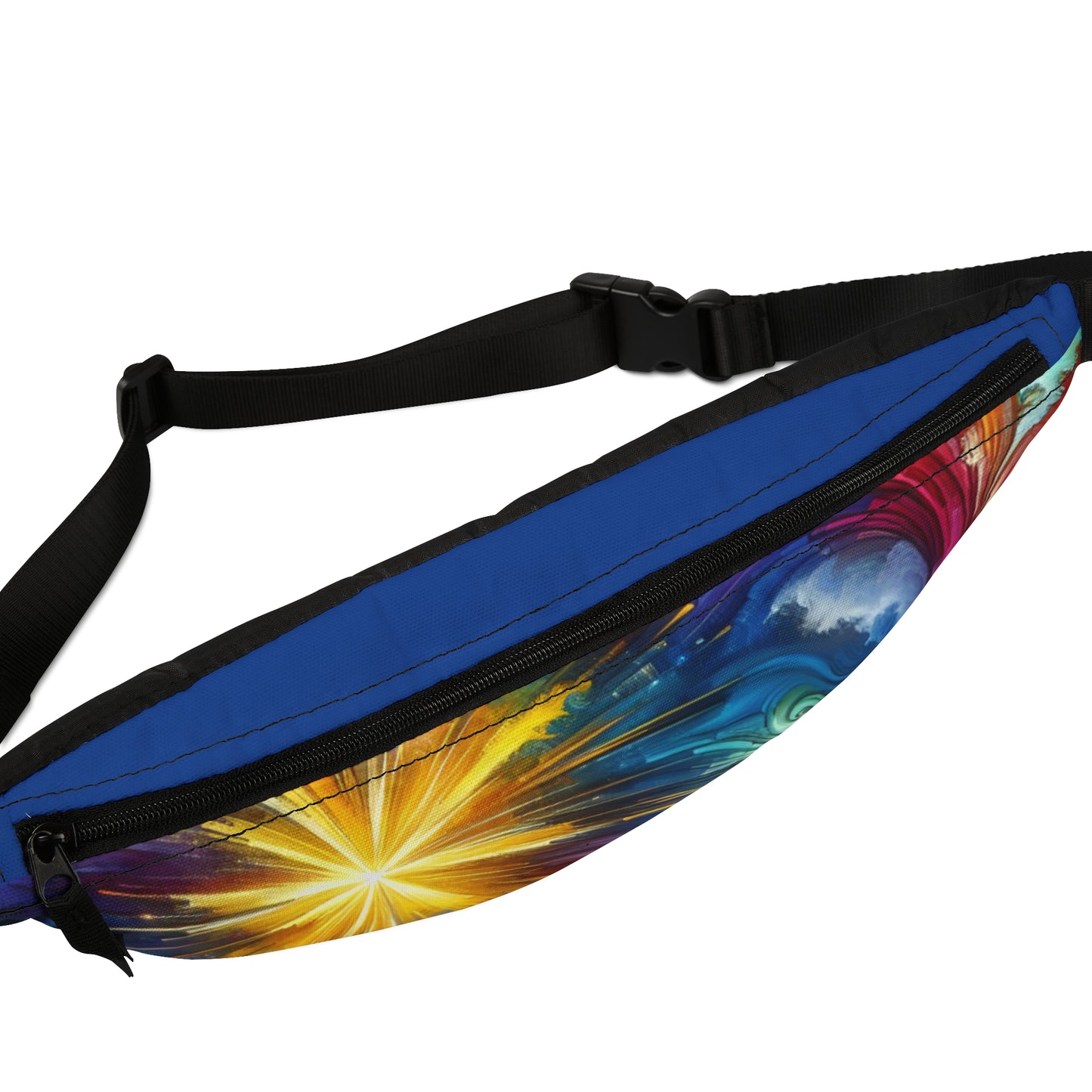 Vibrant Colorful Fanny Pack, Festival Gear, Summer Accessory, Cute Travel Companion, Colorful Waist Bag, Artistic Hip Pack