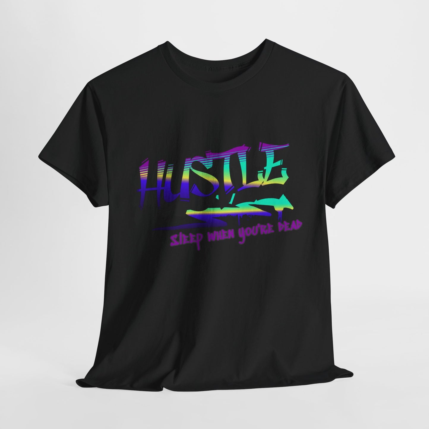 Hustle Hard - Vibrant Graffiti Design, Graffiti-Inspired Art, Motivational Merchandise, Entrepreneur Lifestyle Apparel, Unisex Motivational Gift