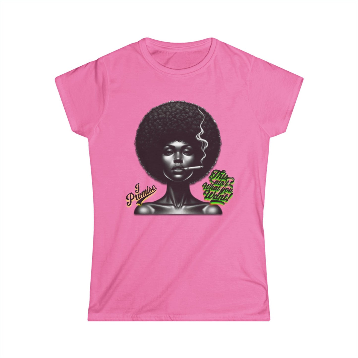 Black Woman Graphic Tee - "I Promise This Ain’t What You Want", Melanin T-Shirts for Black Women, 92% Black Women Shirts, Black Girl Magic Tee