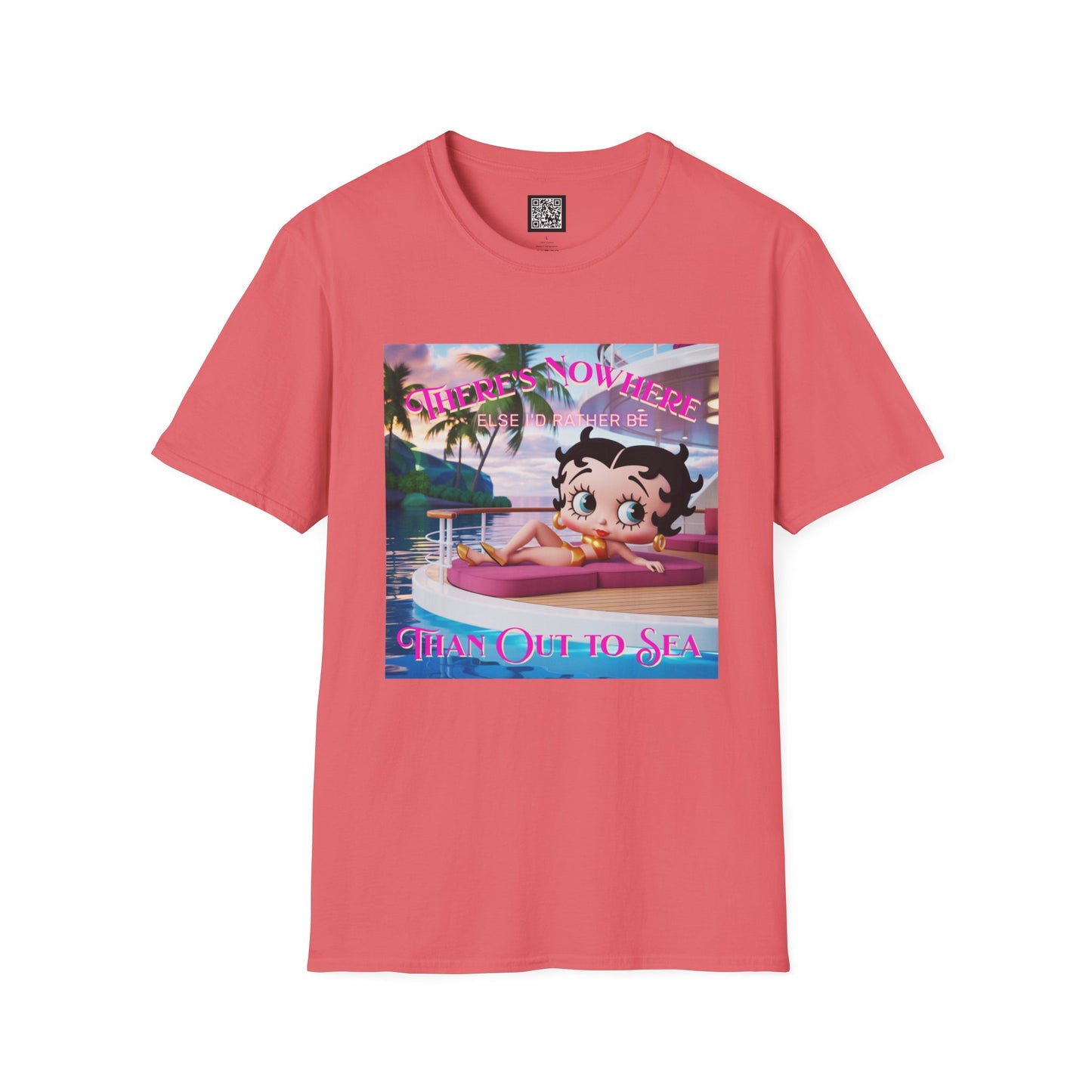 Betty Boop Tropical Unisex T-Shirt, Beach Lover Tee, Summer Vibes Shirt, Retro Cartoon Apparel, Gifts for Her, Fun Vacation Top