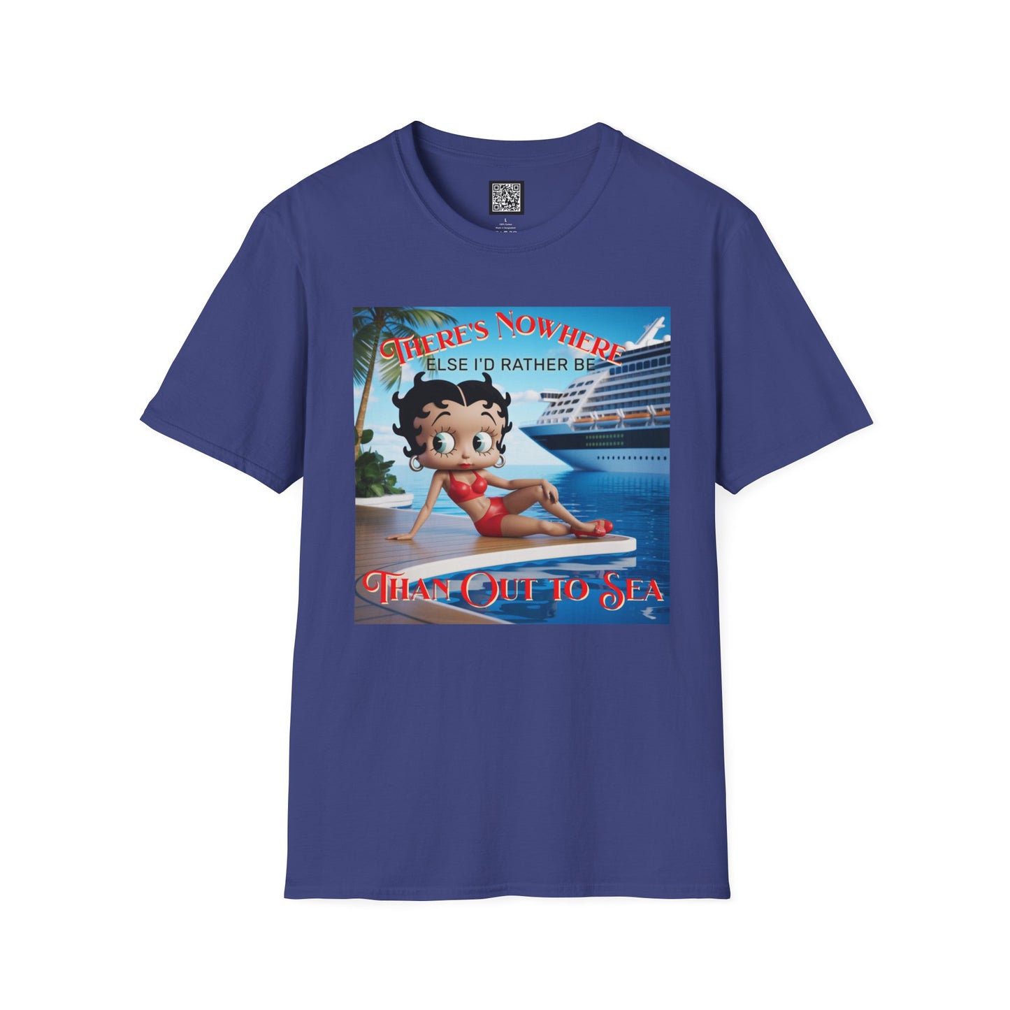 Betty Boop Cruisin' Vintage T-Shirt, Retro Beach Tee, Cute Cruise Themed Summer Fun Shirt, Vacation Outfit, Bettsie Style Clothing