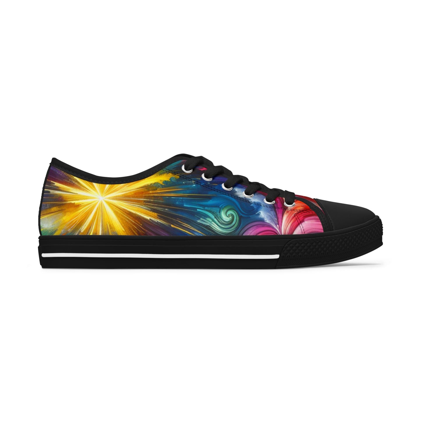 Vibrant Women's Low Top Sneakers, Colorful Casual Shoes, Trendy Tennis Shoes, Graffiti Sneakers, Lightweight Fashion Footwear